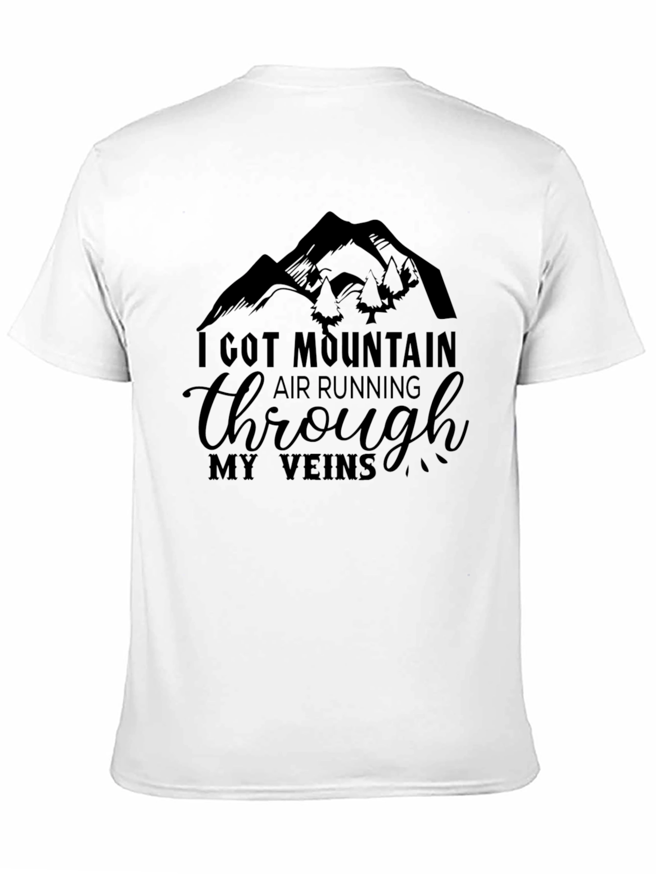 Mountain Air Running Through My Veins Graphic Tee