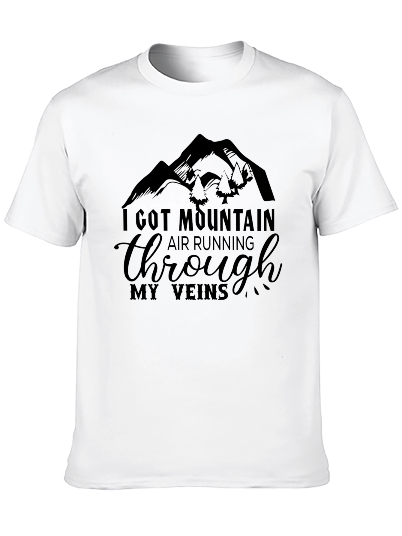 Mountain Air Running Through My Veins Graphic Tee