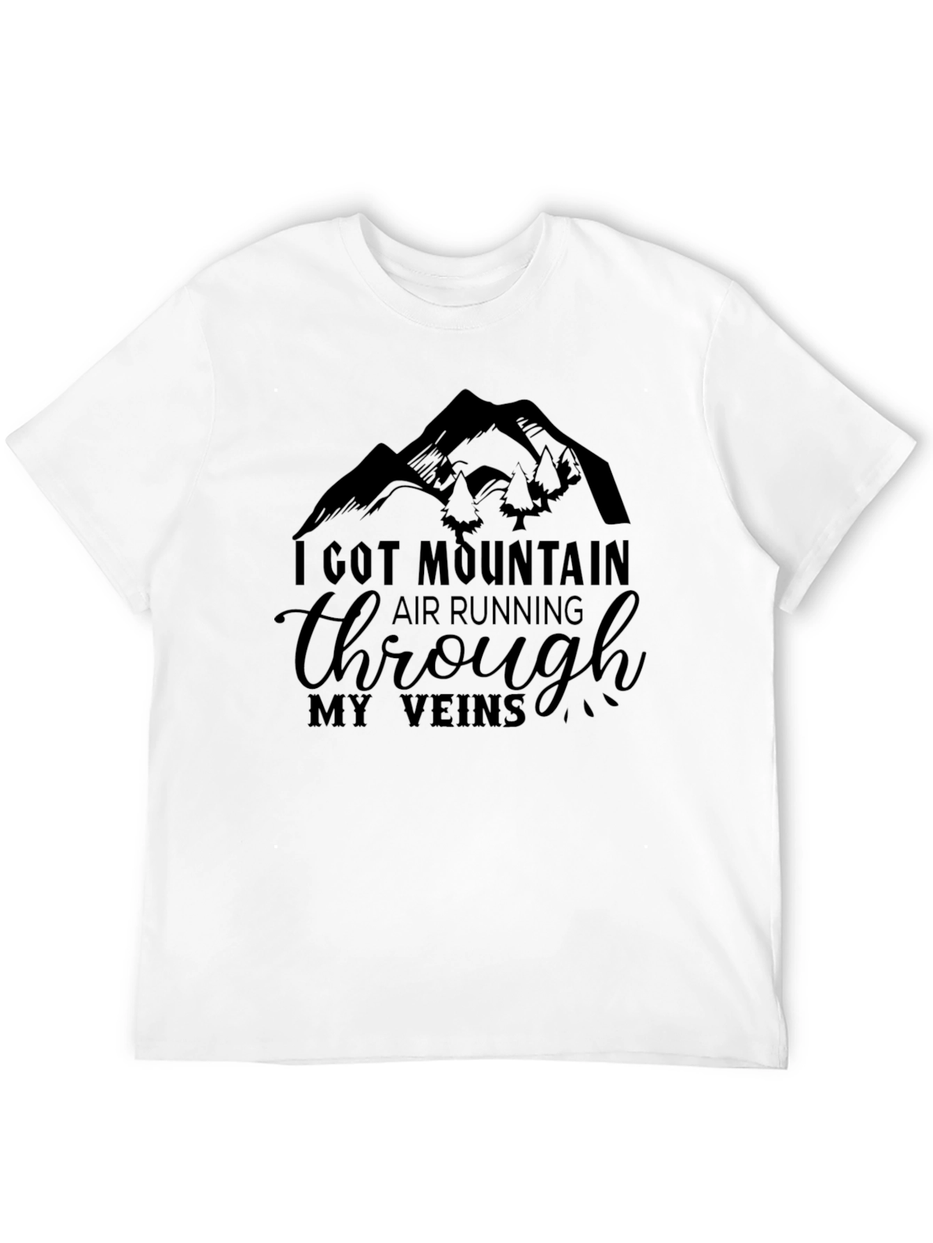 Mountain Air Running Through My Veins Graphic Tee