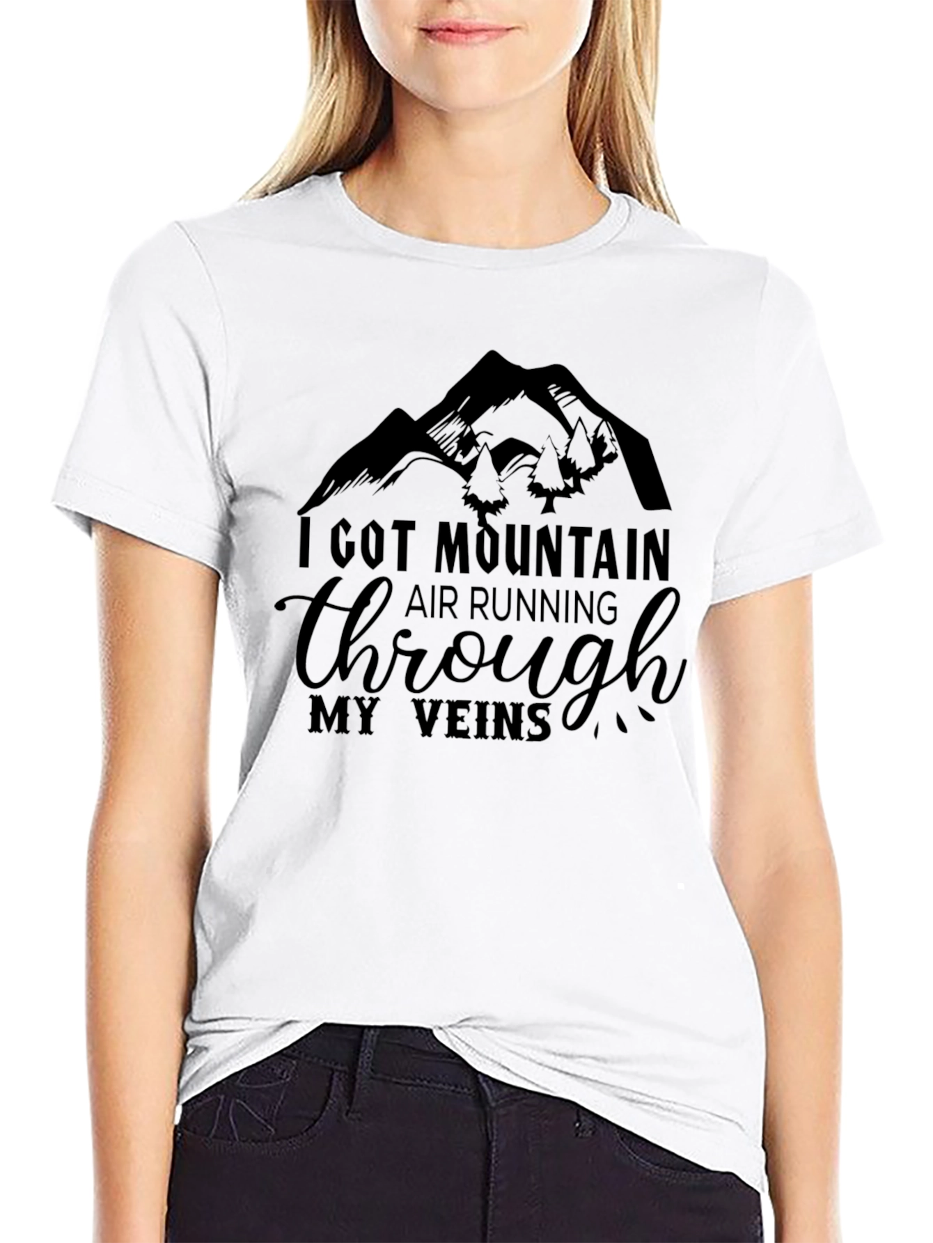 Mountain Air Running Through My Veins Graphic Tee