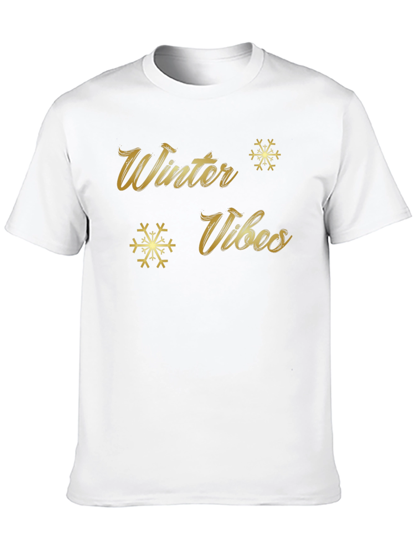 Winter Vibes Black Graphic Tee