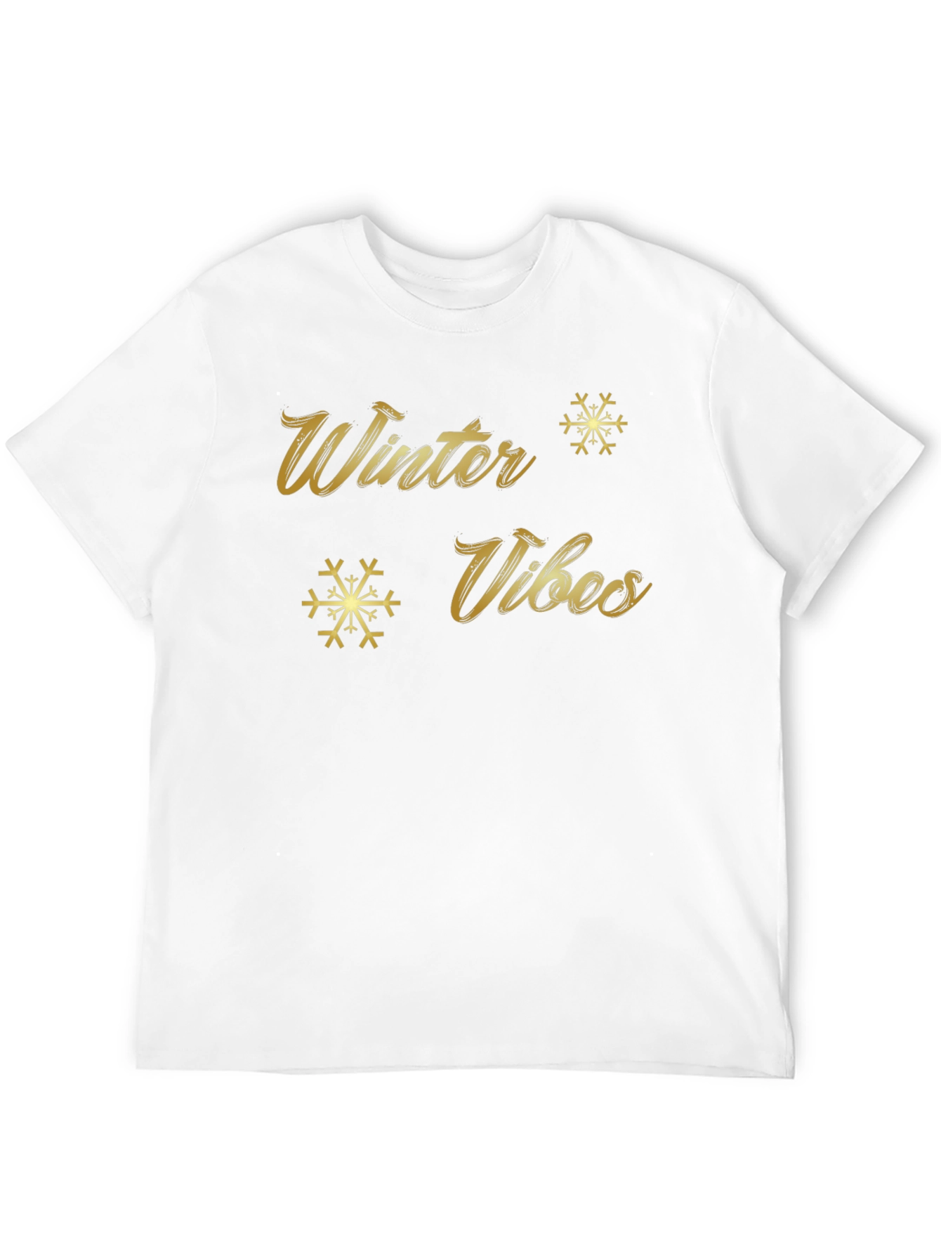 Winter Vibes Black Graphic Tee
