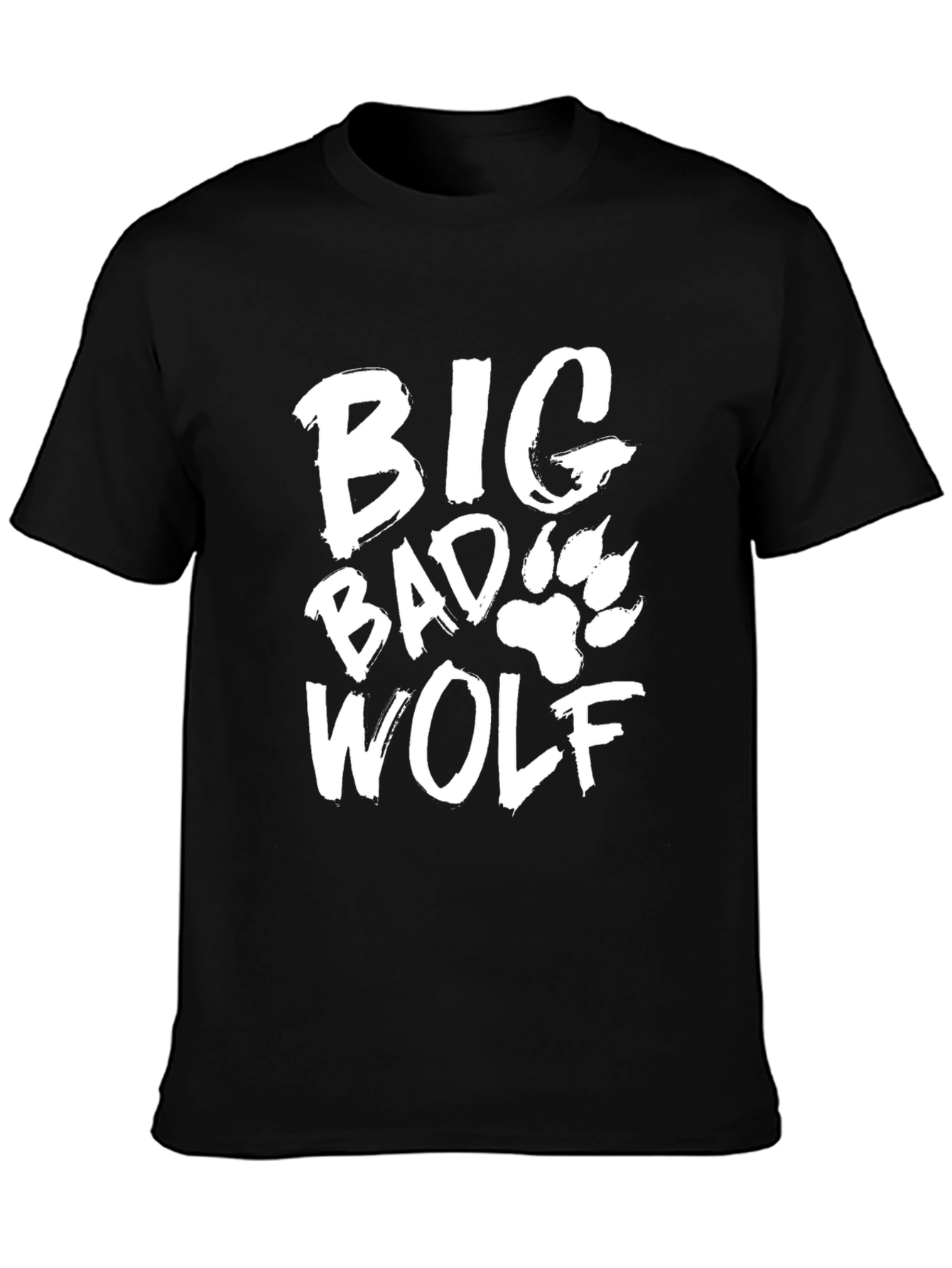 Big Bad Wolf Graphic Print T-Shirt