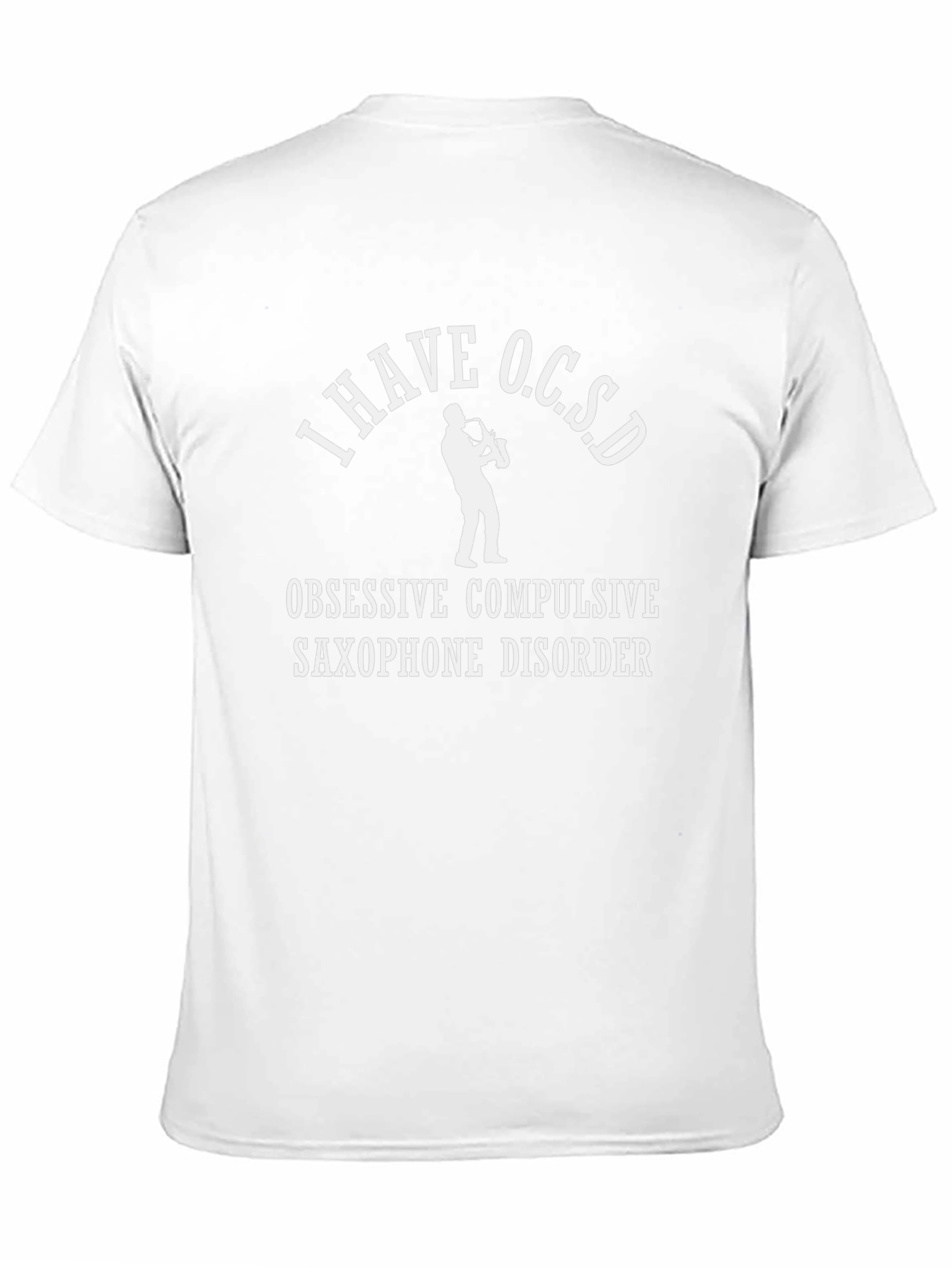 Funny OCSD Saxophone Disorder Black T-Shirt