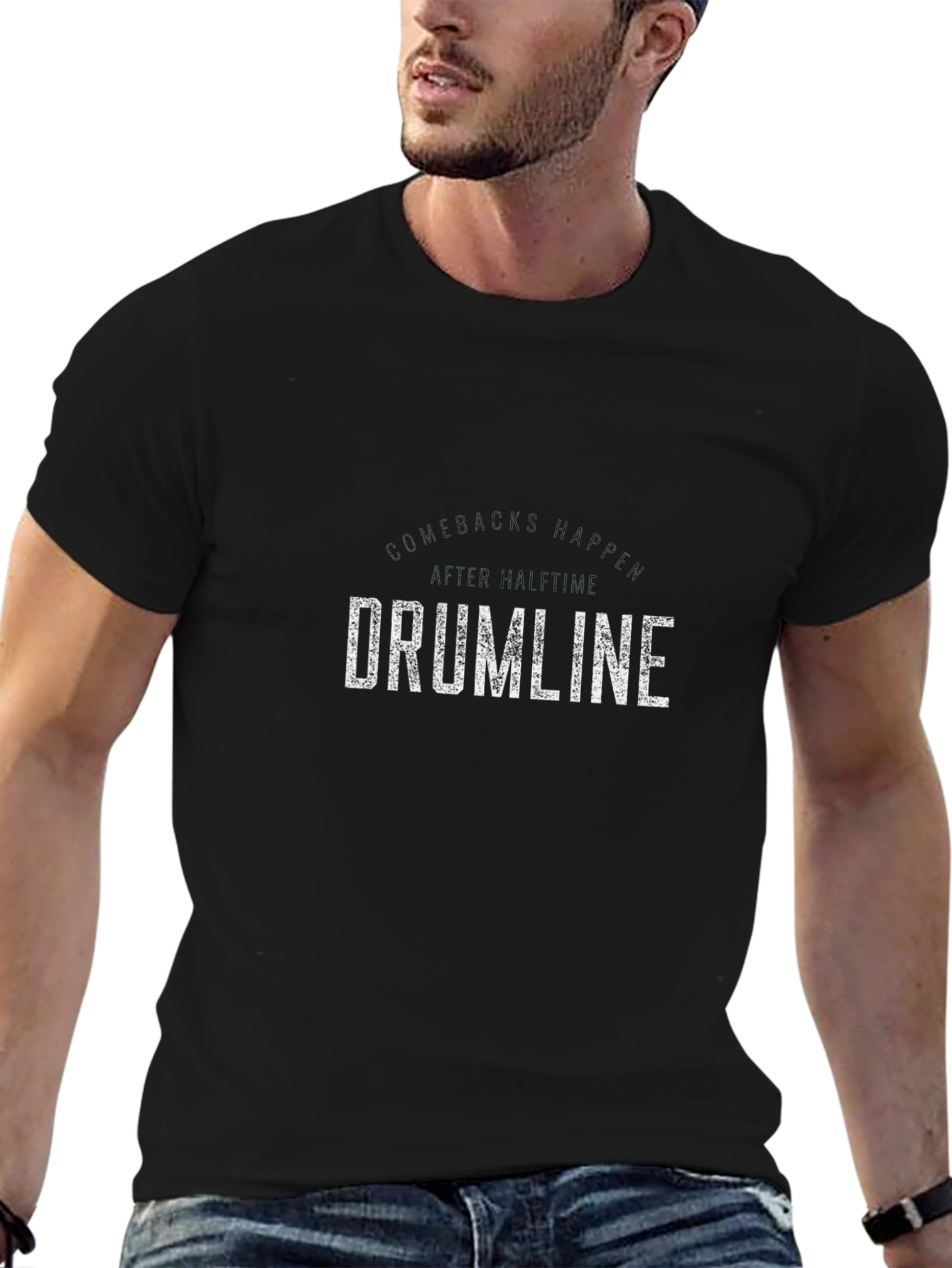Drumline Graphic T-Shirt - Short Sleeve Crew Neck