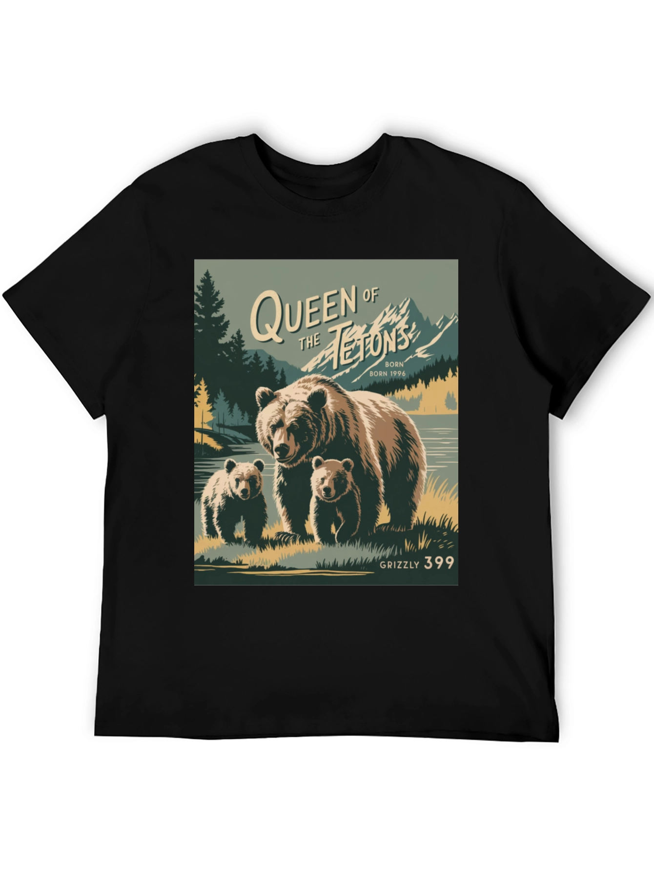 Queen of the Tetons Grizzly Bear T-Shirt