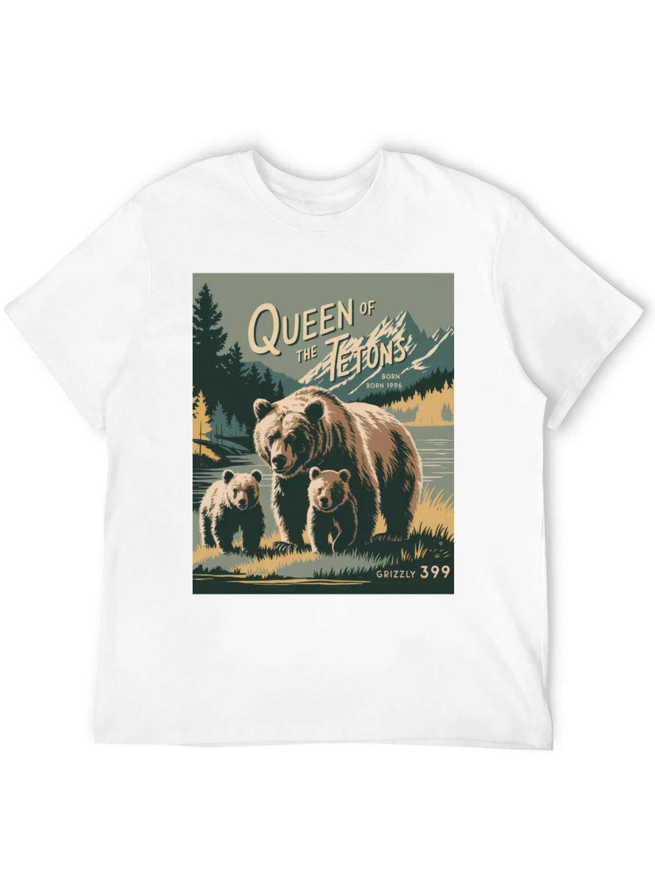 Queen of the Tetons Grizzly Bear T-Shirt