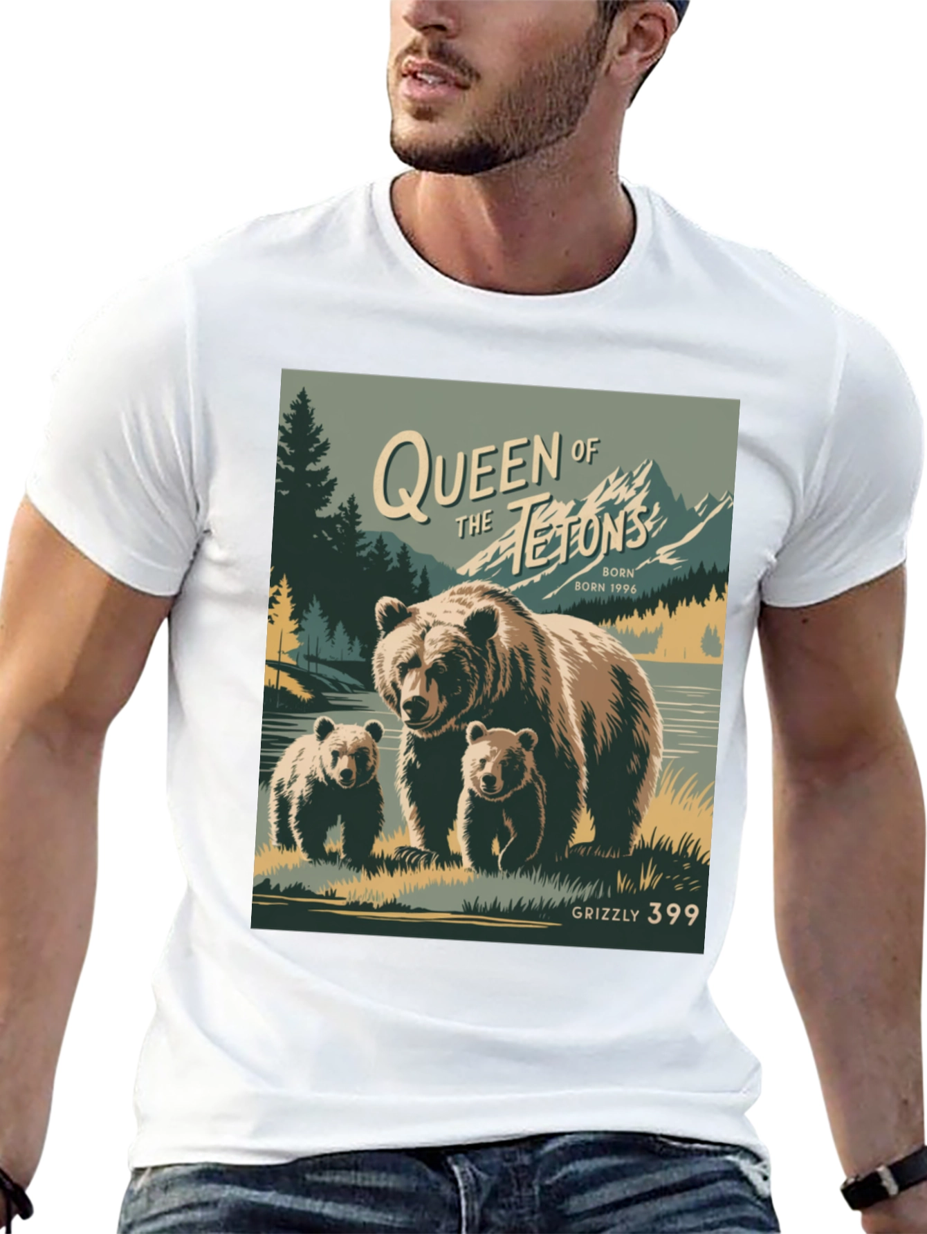 Queen of the Tetons Grizzly Bear T-Shirt