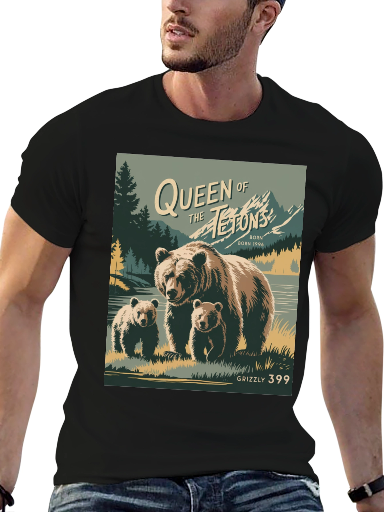 Queen of the Tetons Grizzly Bear T-Shirt