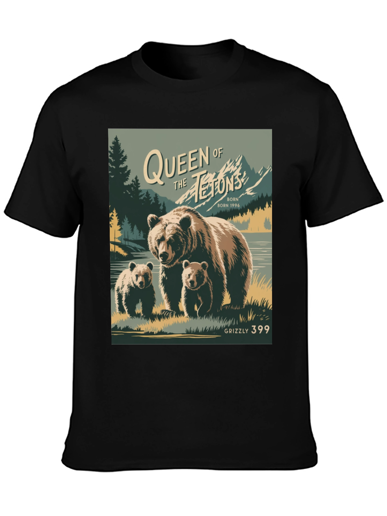 Queen of the Tetons Grizzly Bear T-Shirt