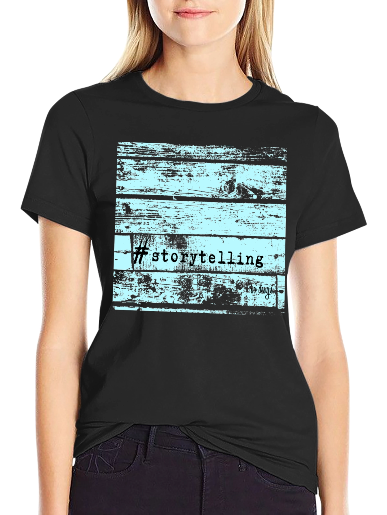 Storytelling Wood Graphic T-Shirt