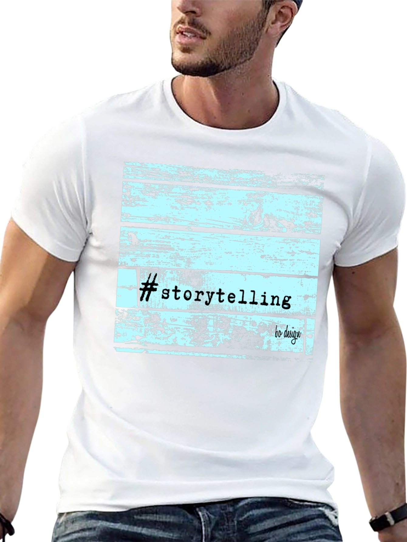 Storytelling Wood Graphic T-Shirt