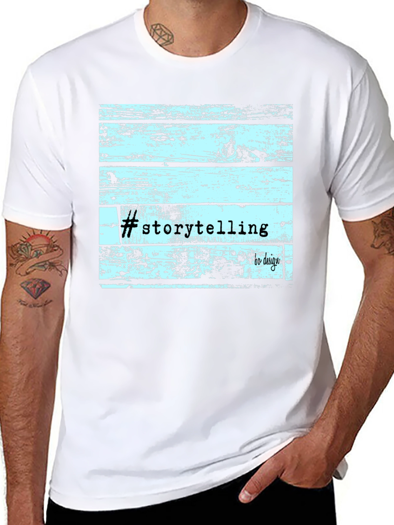 Storytelling Wood Graphic T-Shirt