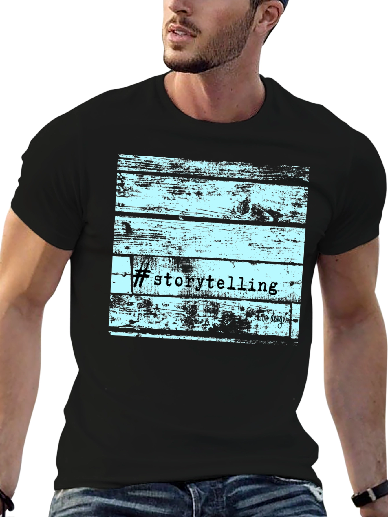 Storytelling Wood Graphic T-Shirt