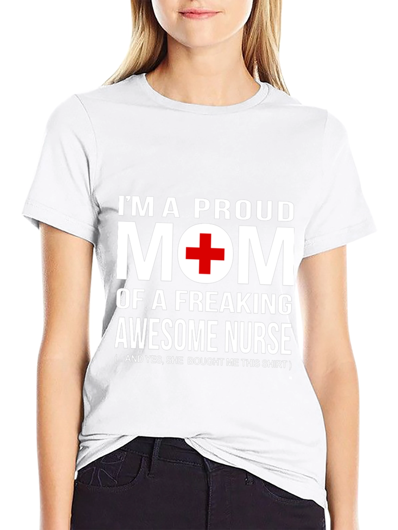 Proud Mom of Awesome Nurse T-Shirt