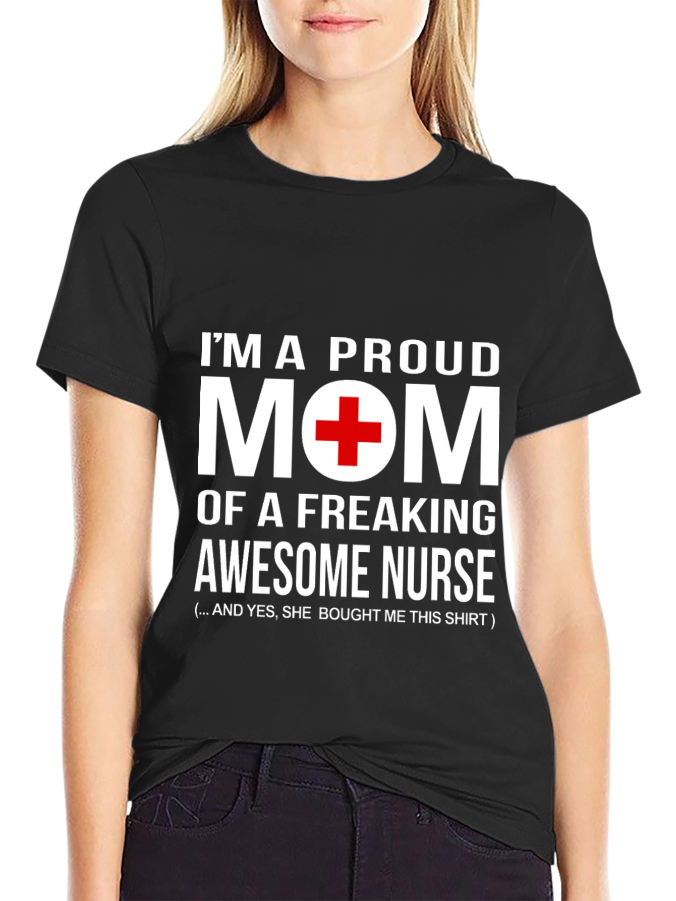 Proud Mom of Awesome Nurse T-Shirt