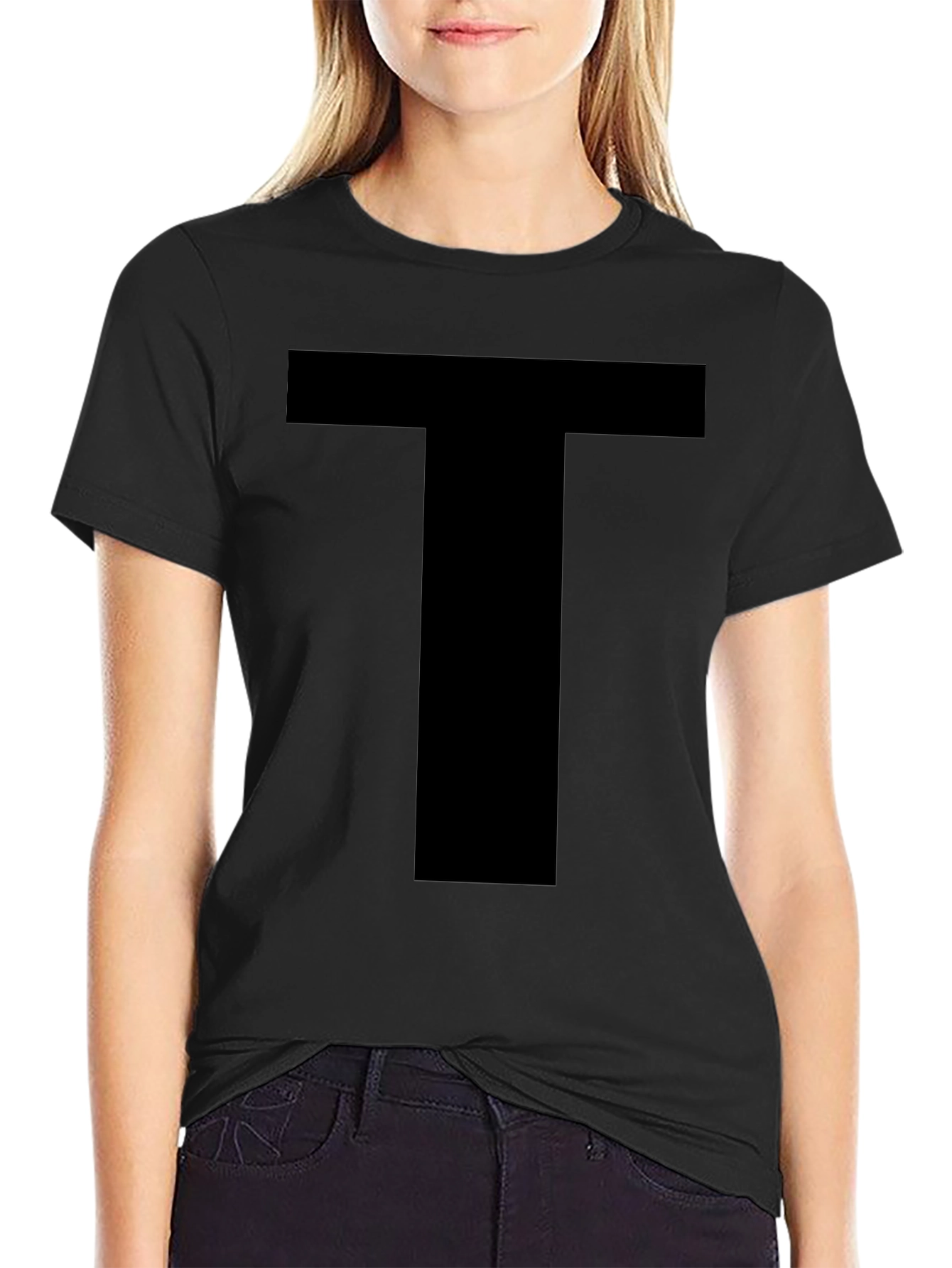 Bold T Graphic Black T-Shirt
