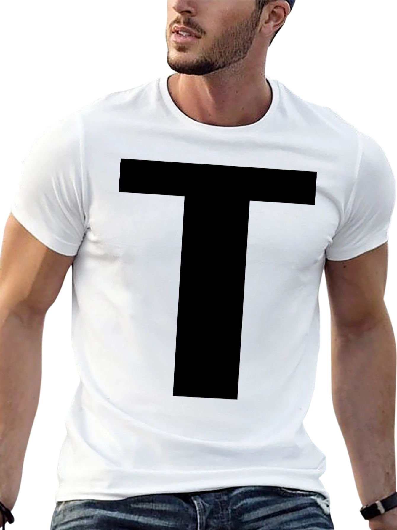 Bold T Graphic Black T-Shirt