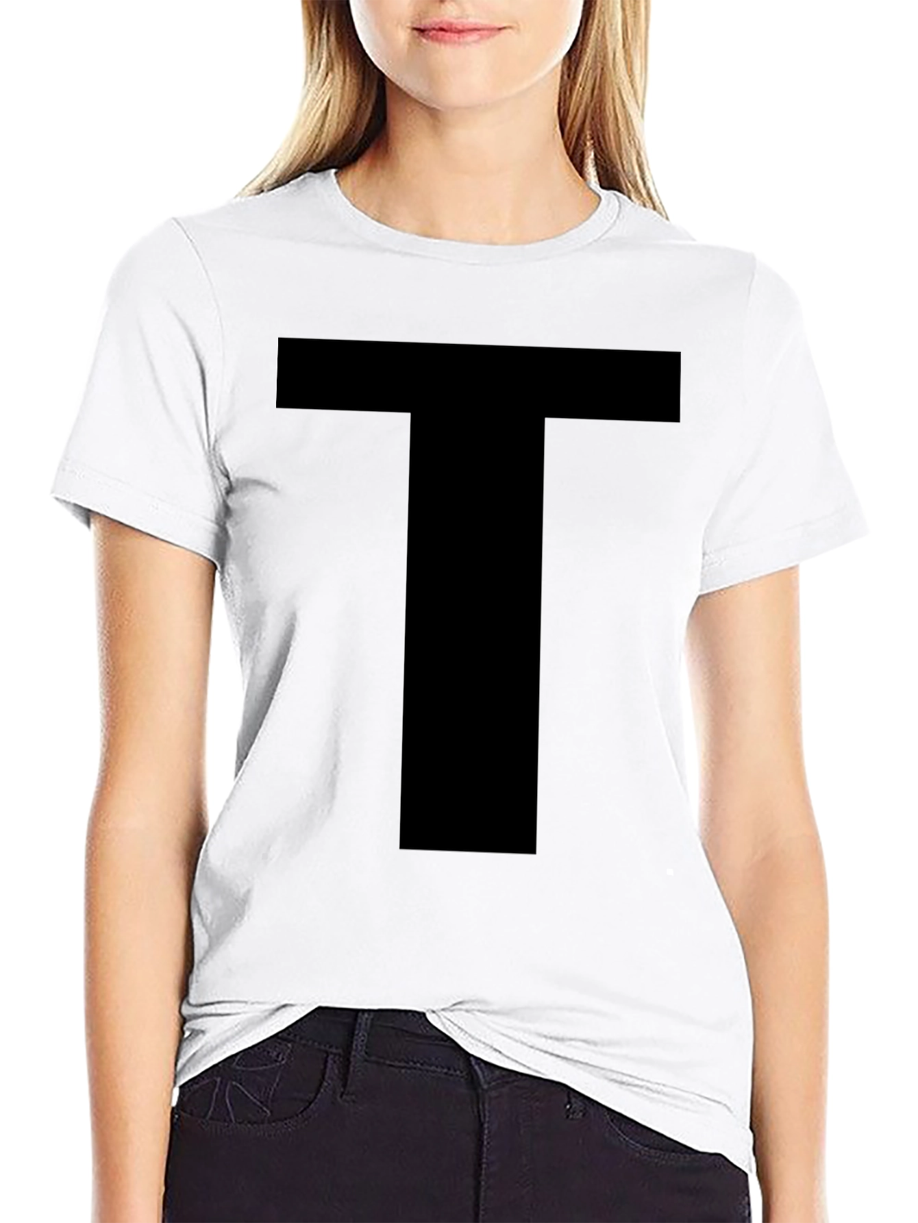 Bold T Graphic Black T-Shirt