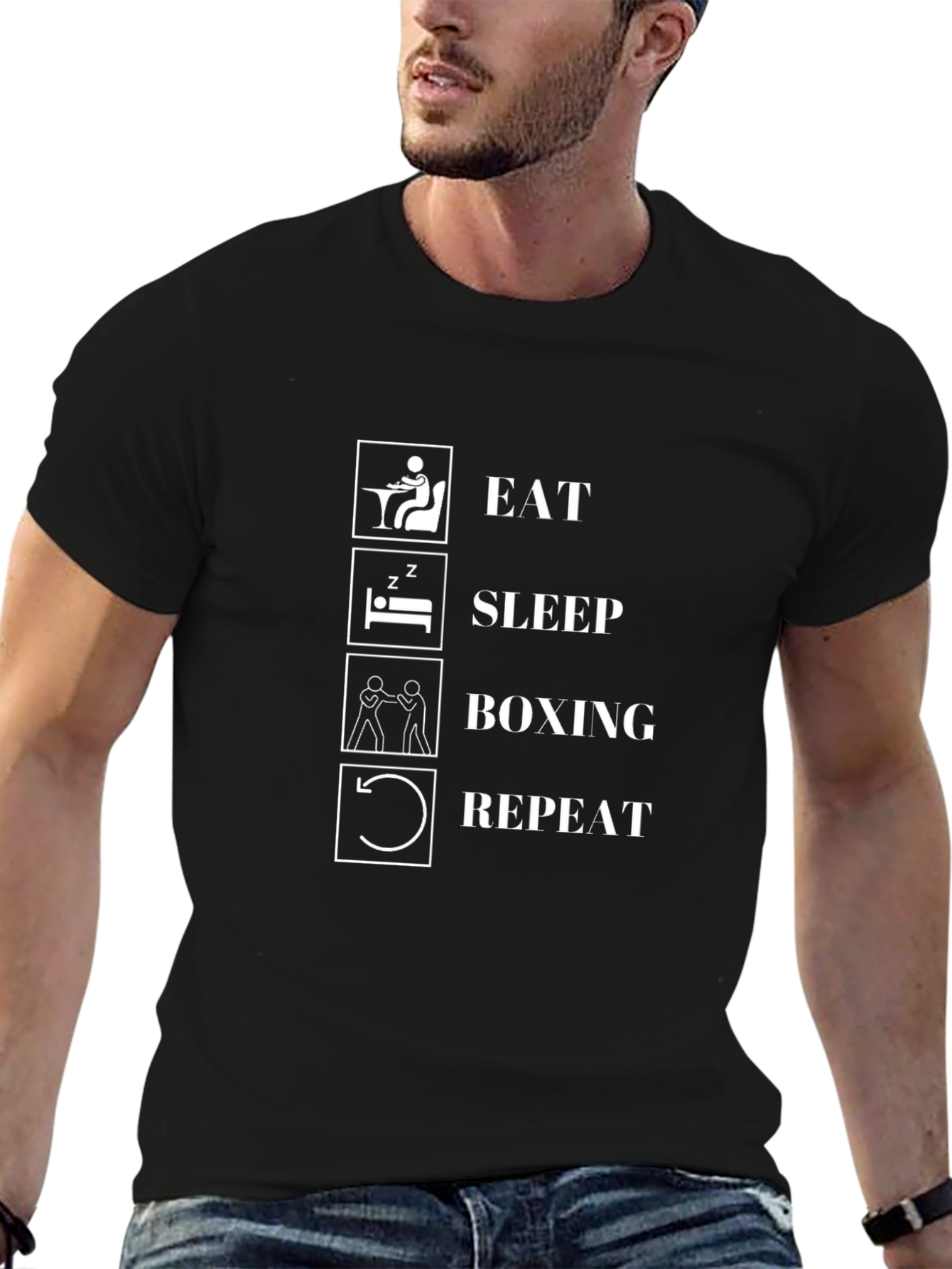 Eat Sleep Boxing Repeat T-Shirt