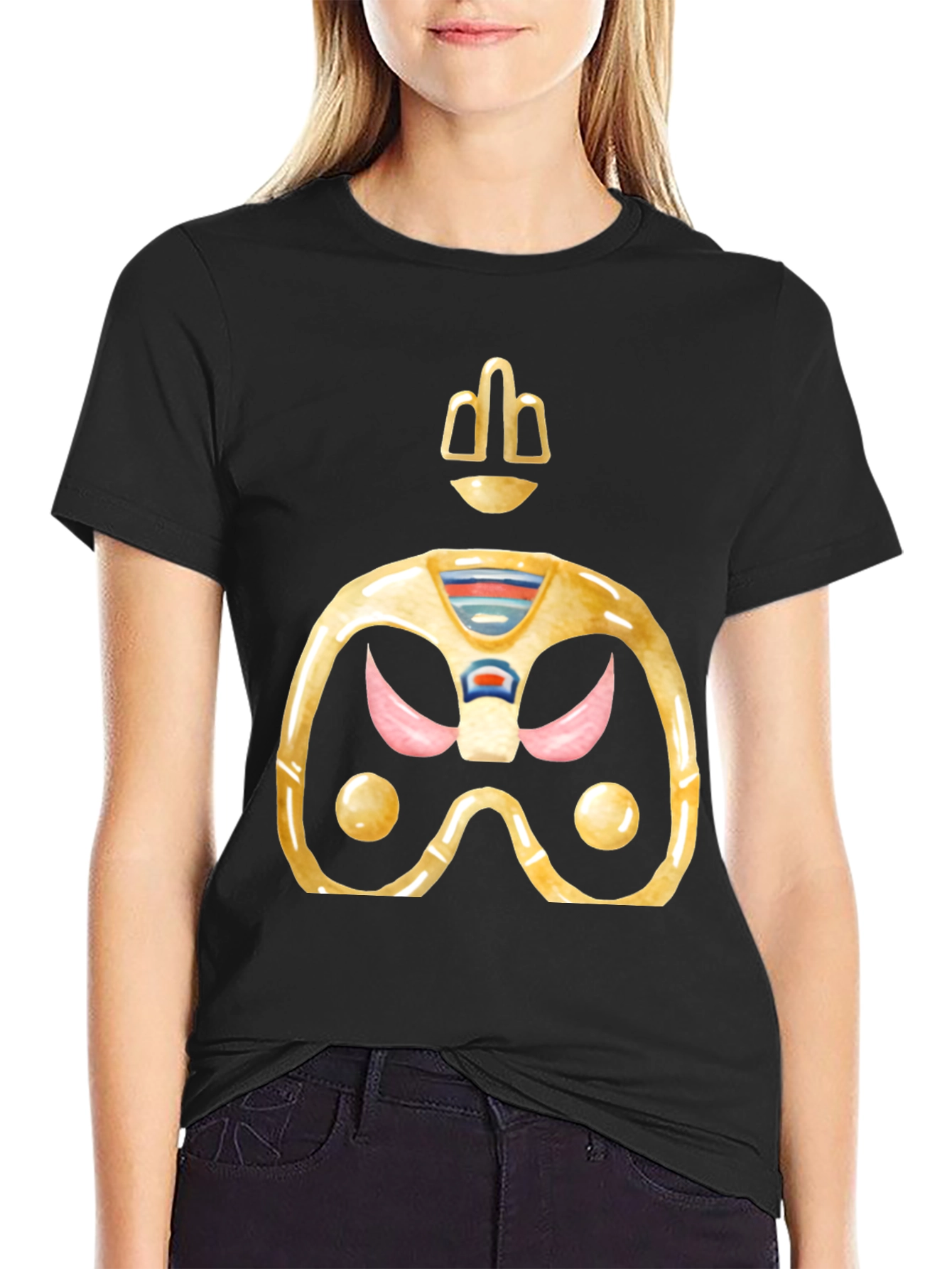 Retro Gaming T-Shirt - Gold Space Controller