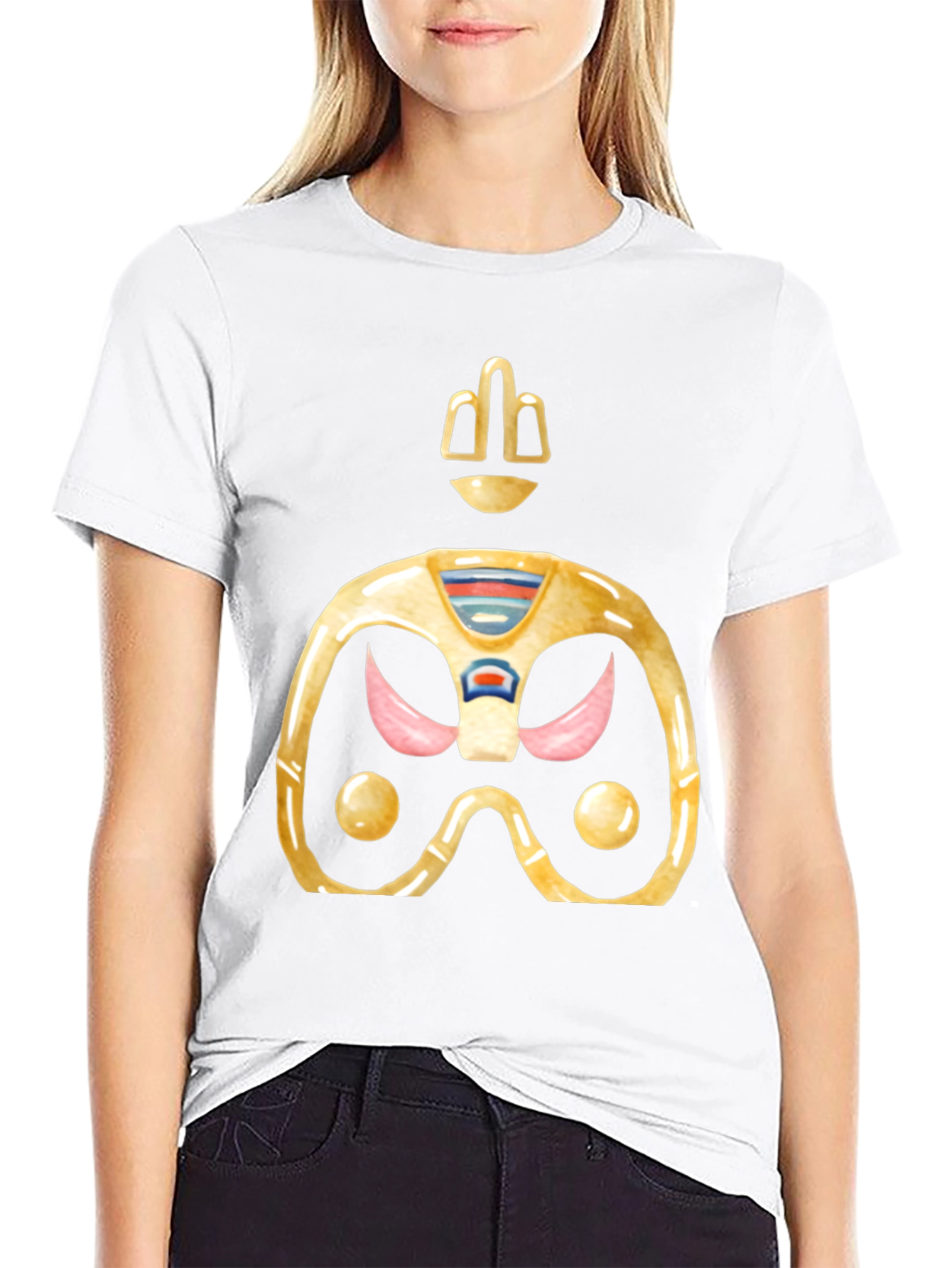Retro Gaming T-Shirt - Gold Space Controller