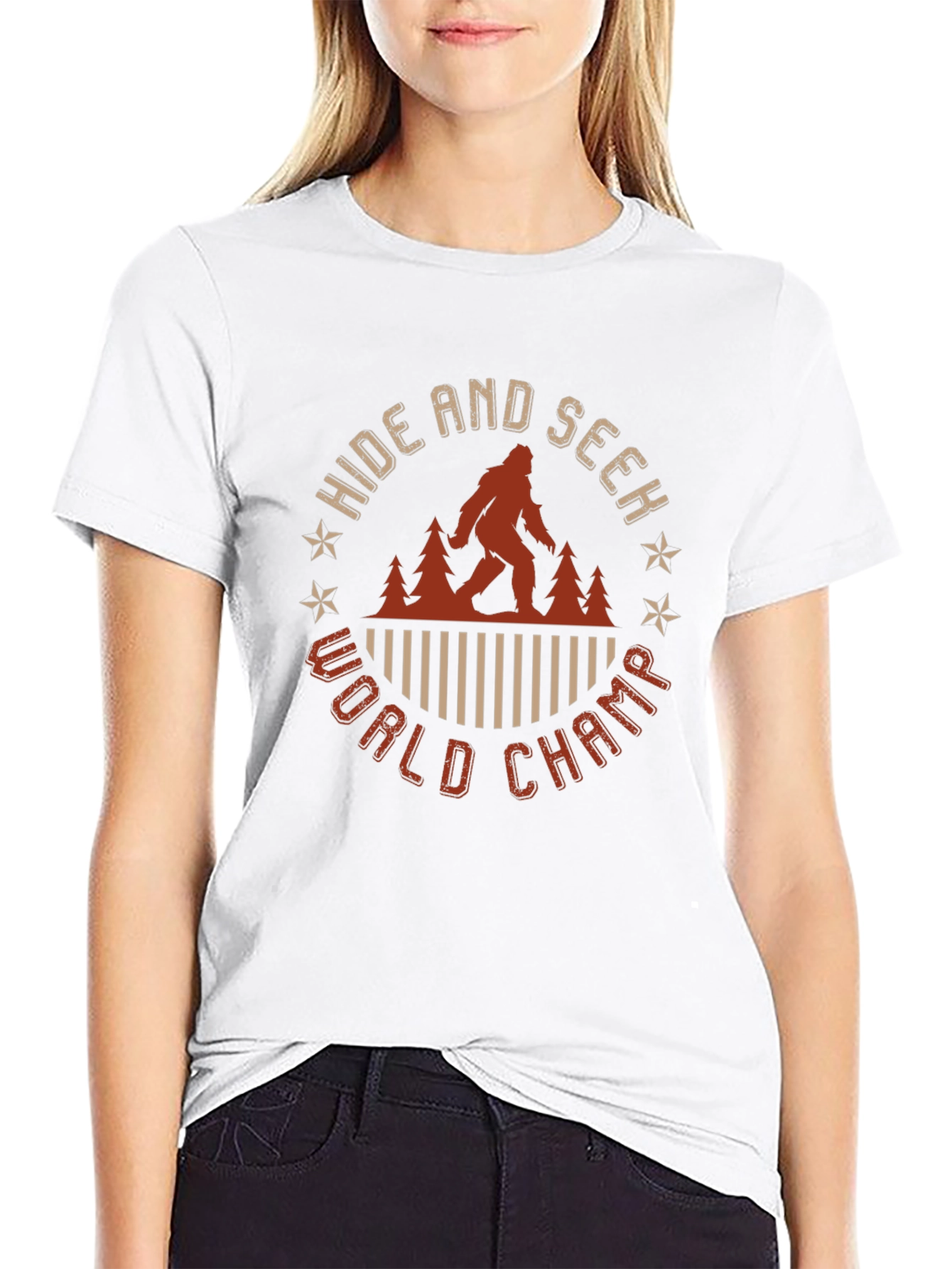 Hide and Seek World Champ Bigfoot Graphic Tee