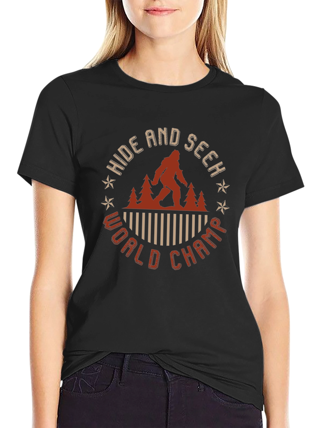 Hide and Seek World Champ Bigfoot Graphic Tee