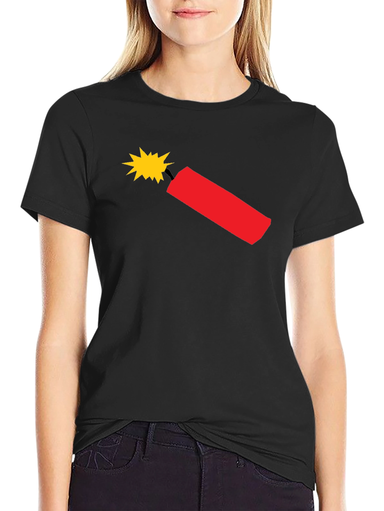 Dynamite Graphic T-Shirt - Black Cotton Tee