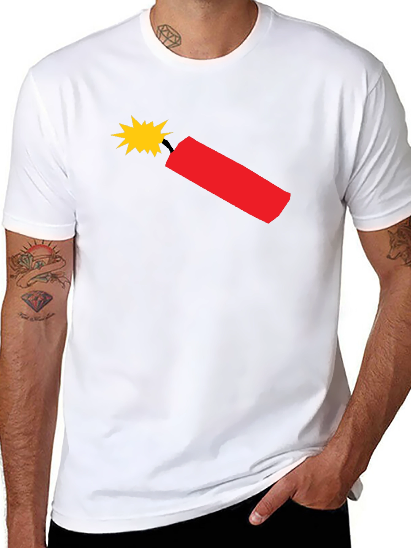 Dynamite Graphic T-Shirt - Black Cotton Tee