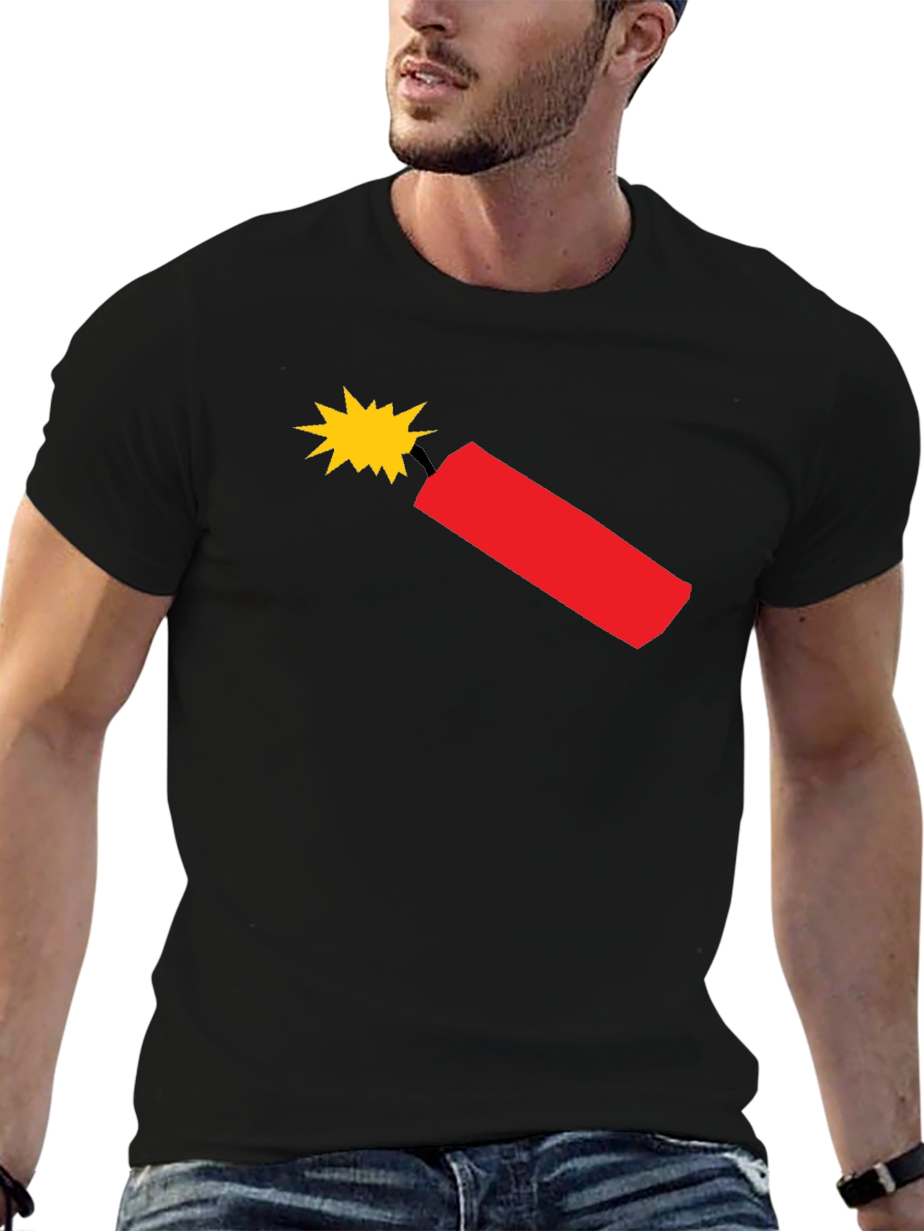 Dynamite Graphic T-Shirt - Black Cotton Tee