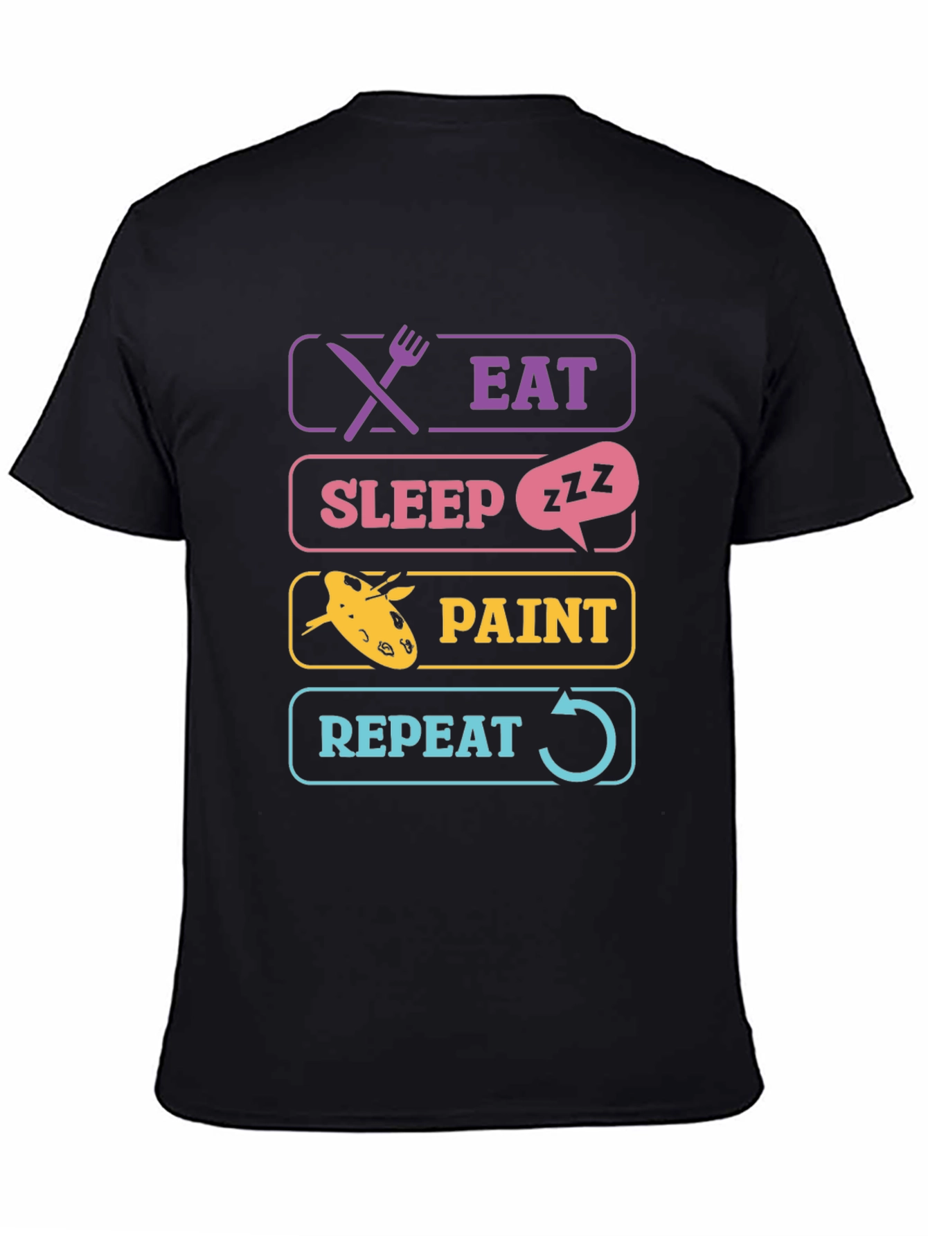 Eat Sleep Paint Repeat T-Shirt Artist Gift