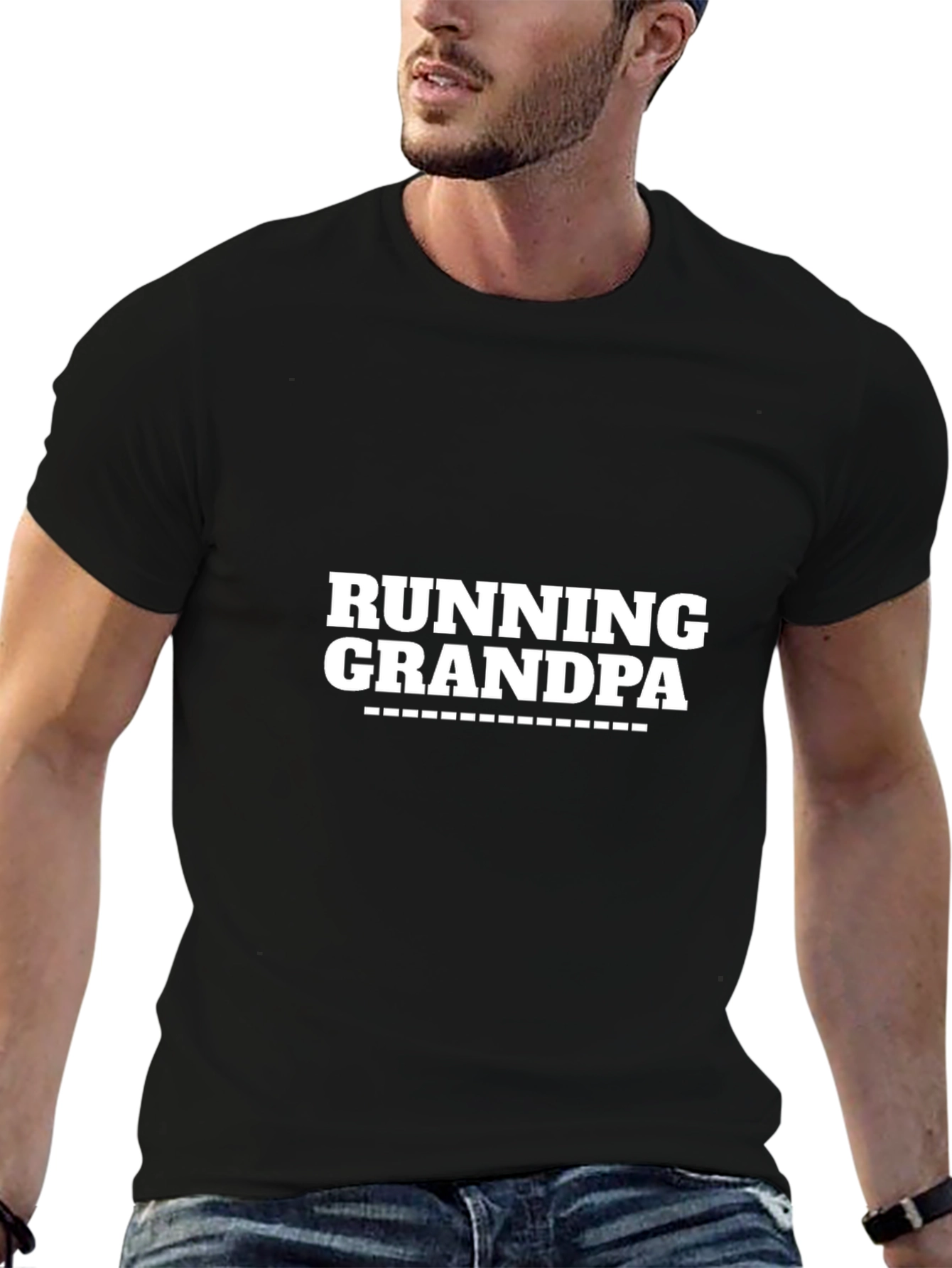 Running Grandpa T-Shirt - Black