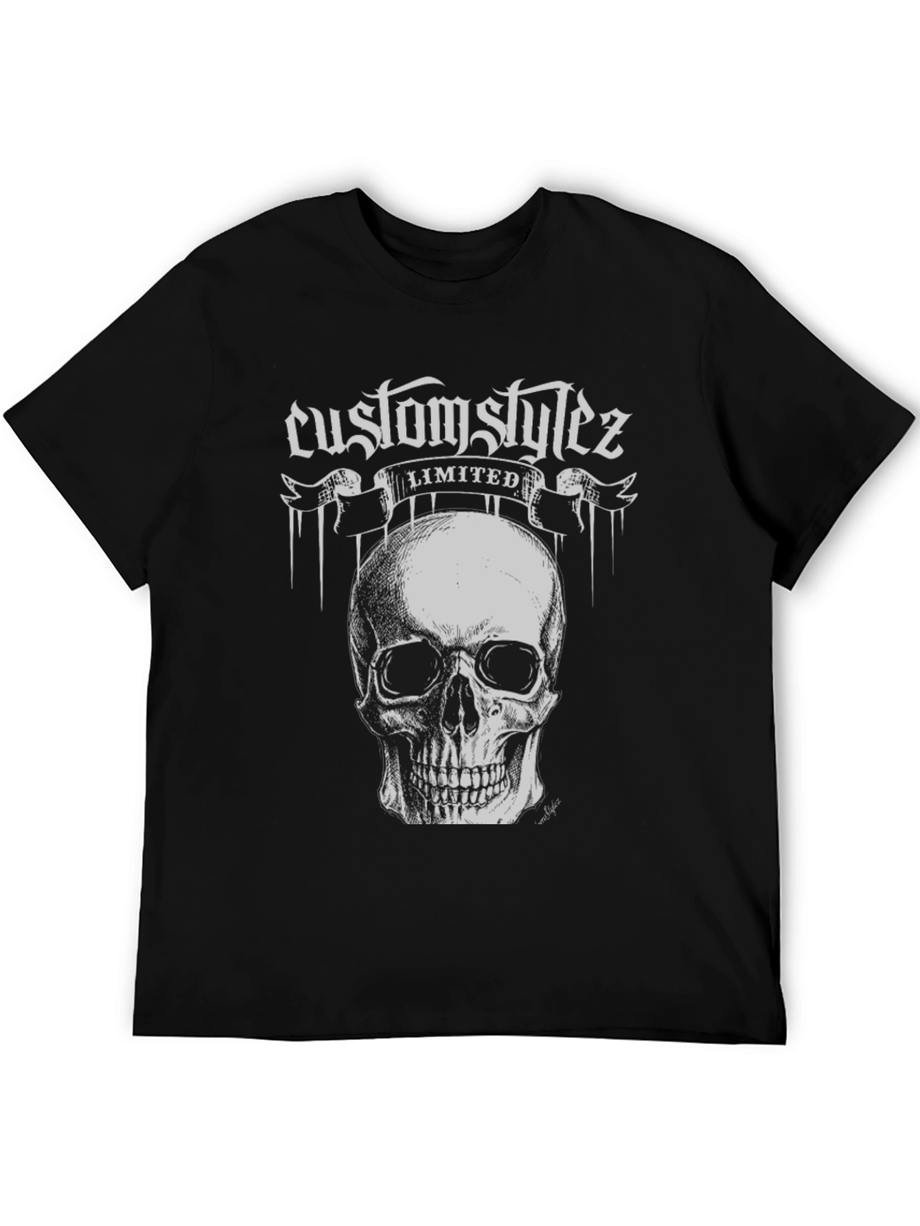 Customstylez Skull Graphic Tee