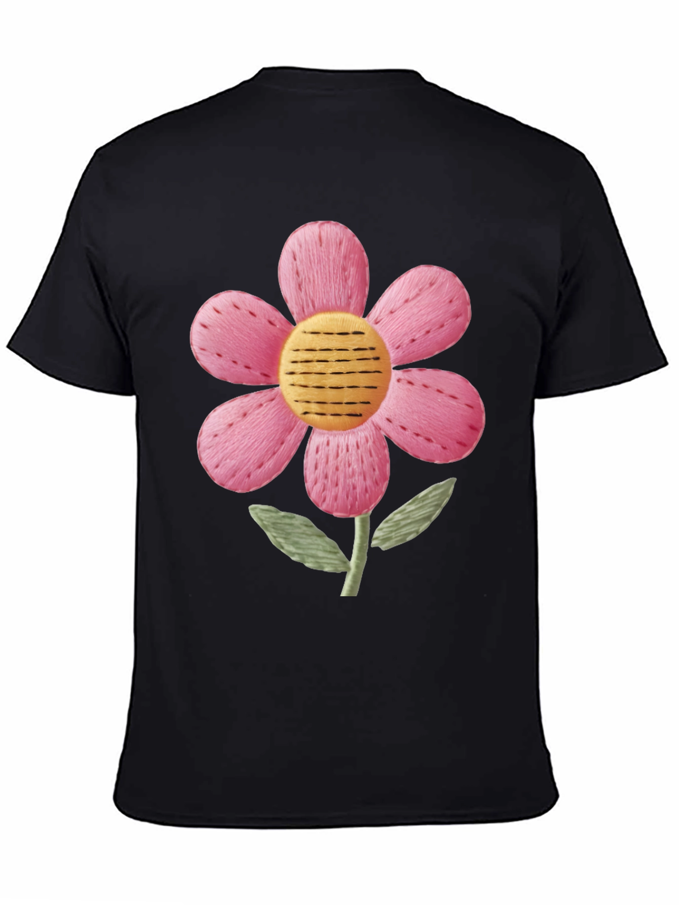 Floral Embroidered Graphic Tee