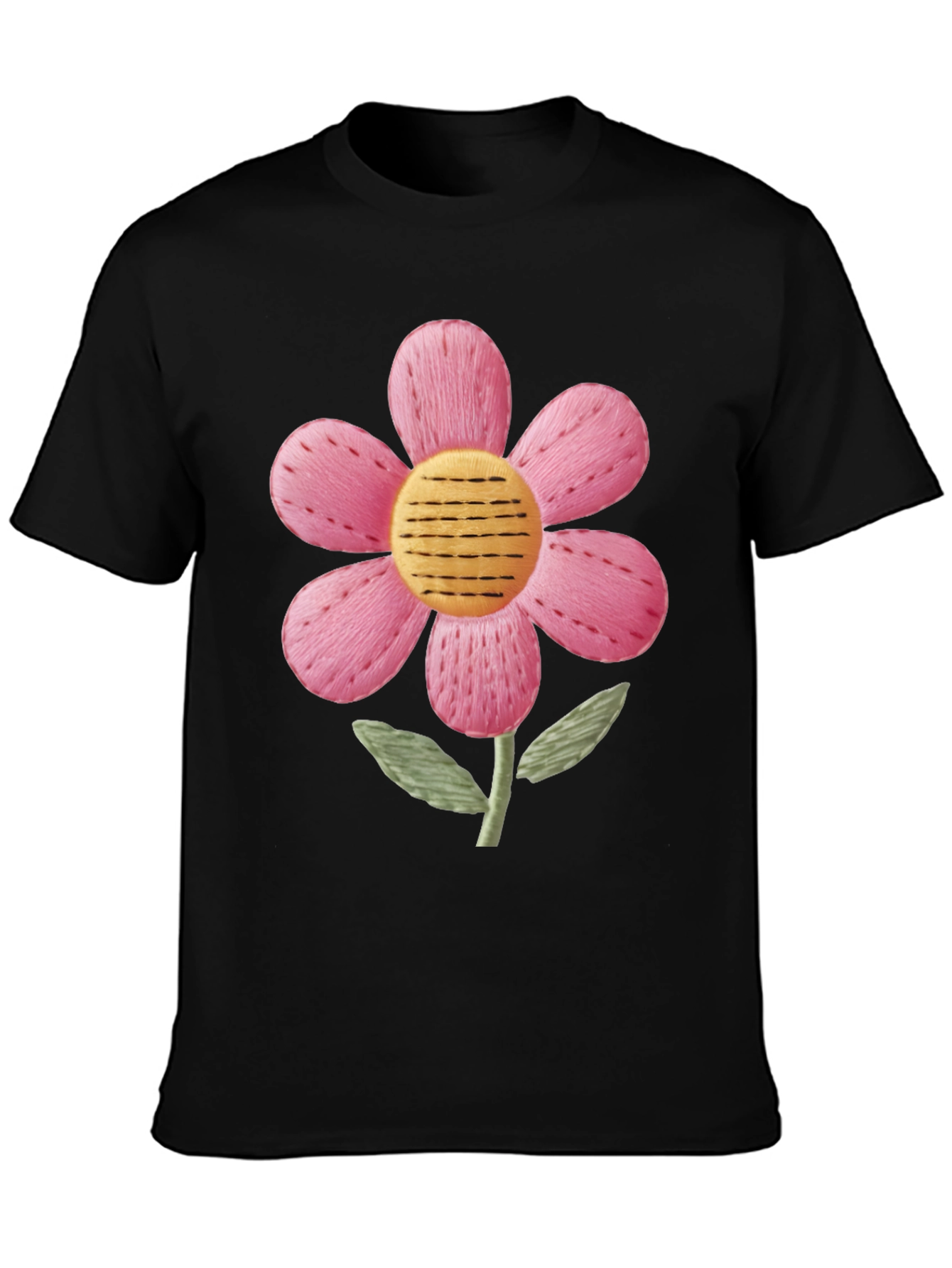 Floral Embroidered Graphic Tee