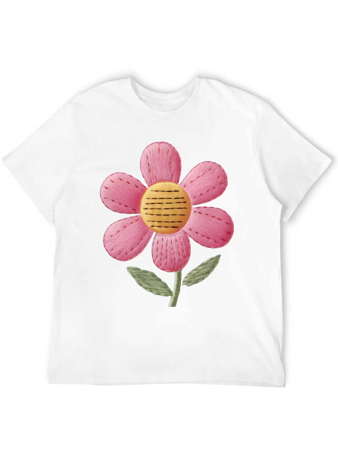 Floral Embroidered Graphic Tee