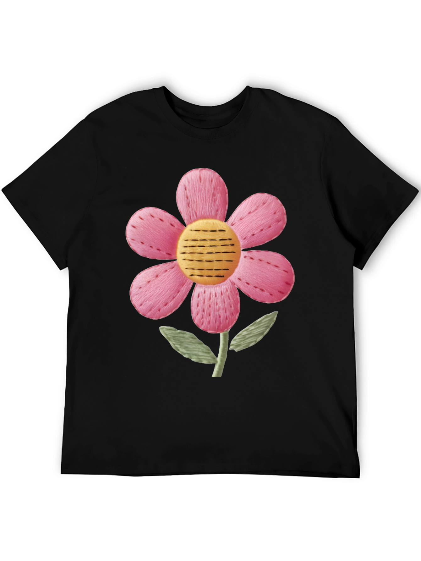 Floral Embroidered Graphic Tee