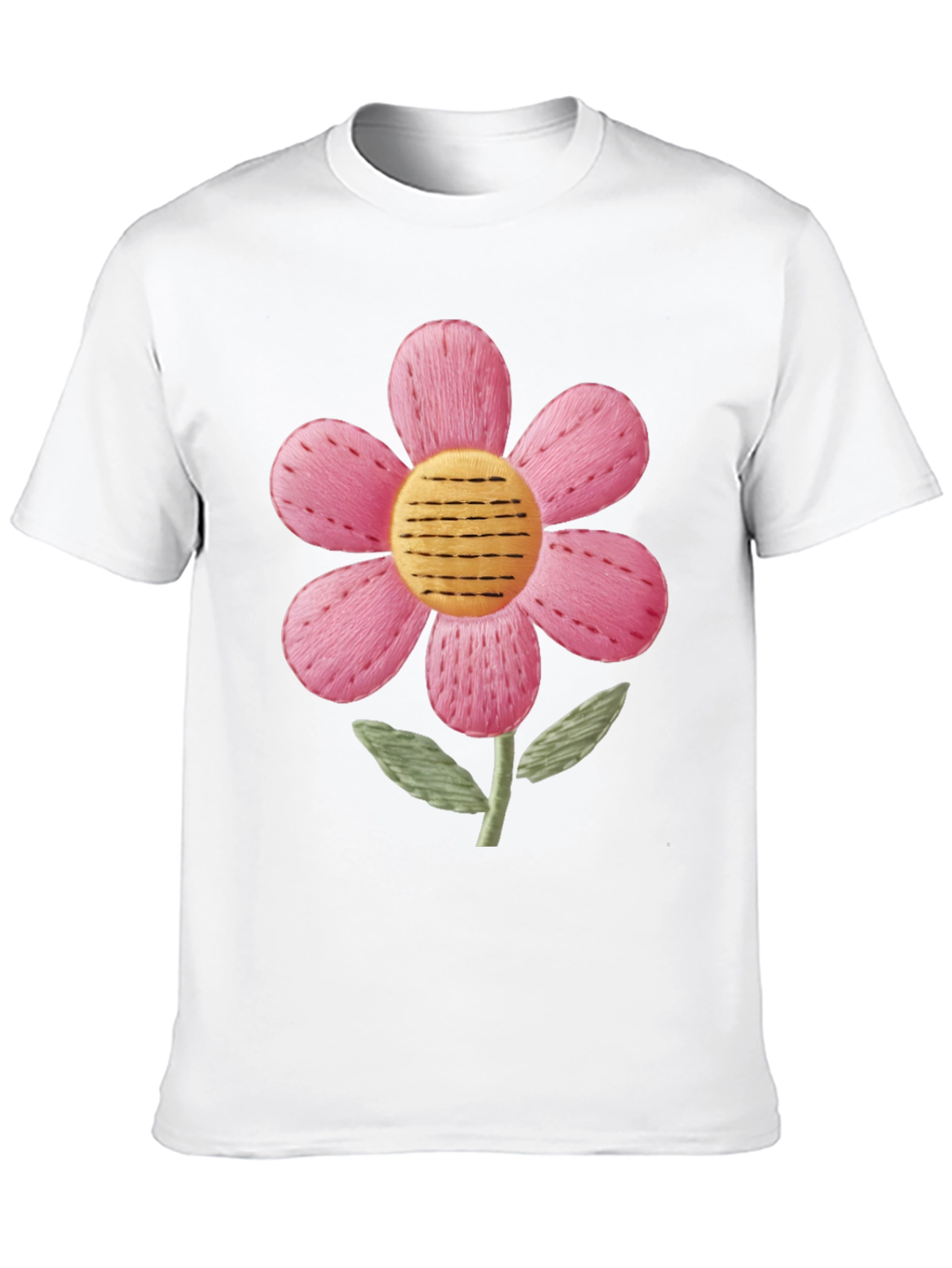 Floral Embroidered Graphic Tee