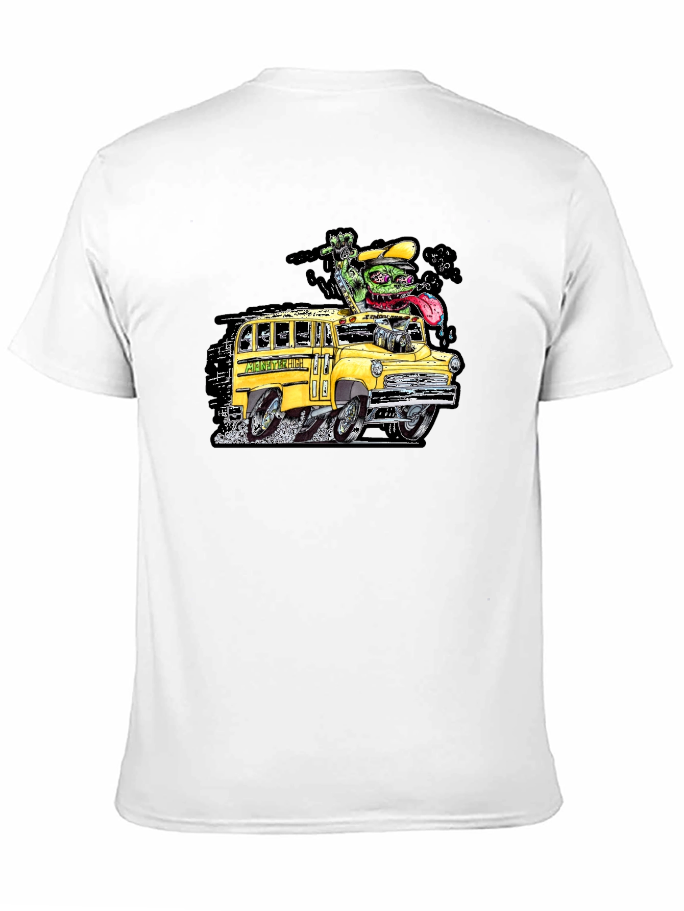 Monster School Bus Graphic T-Shirt