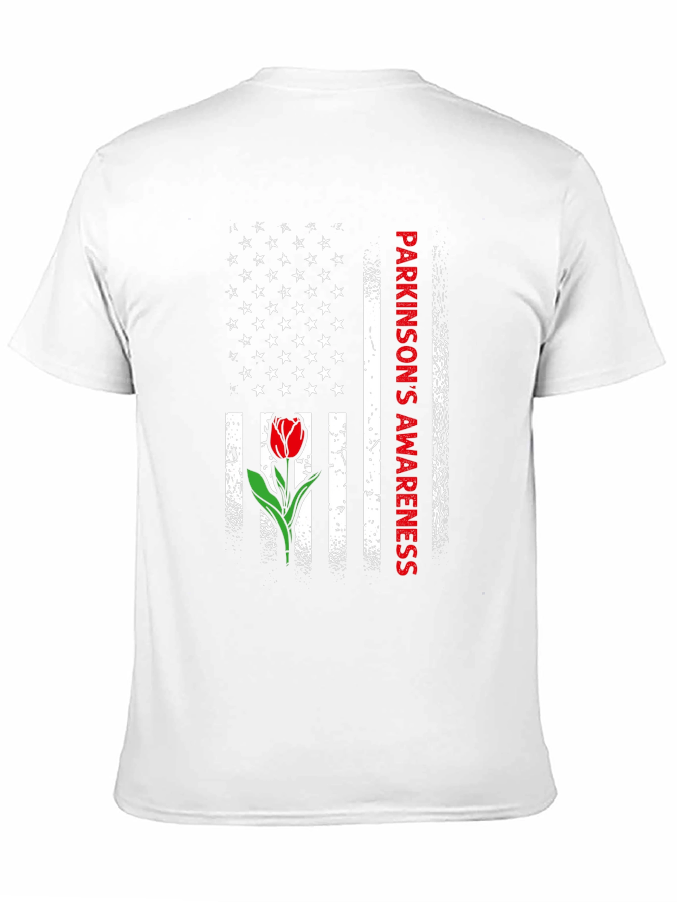 Parkinsons Awareness USA Flag Tulip T-Shirt