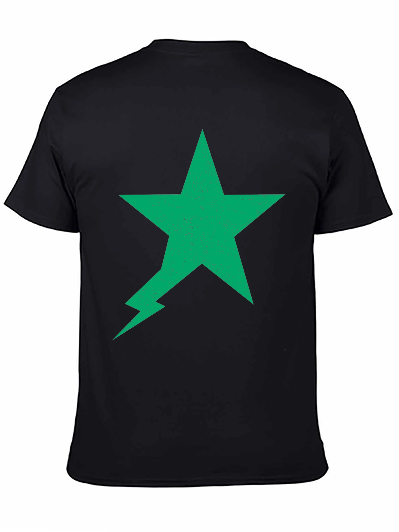 Green Star Lightning Bolt Black Tee