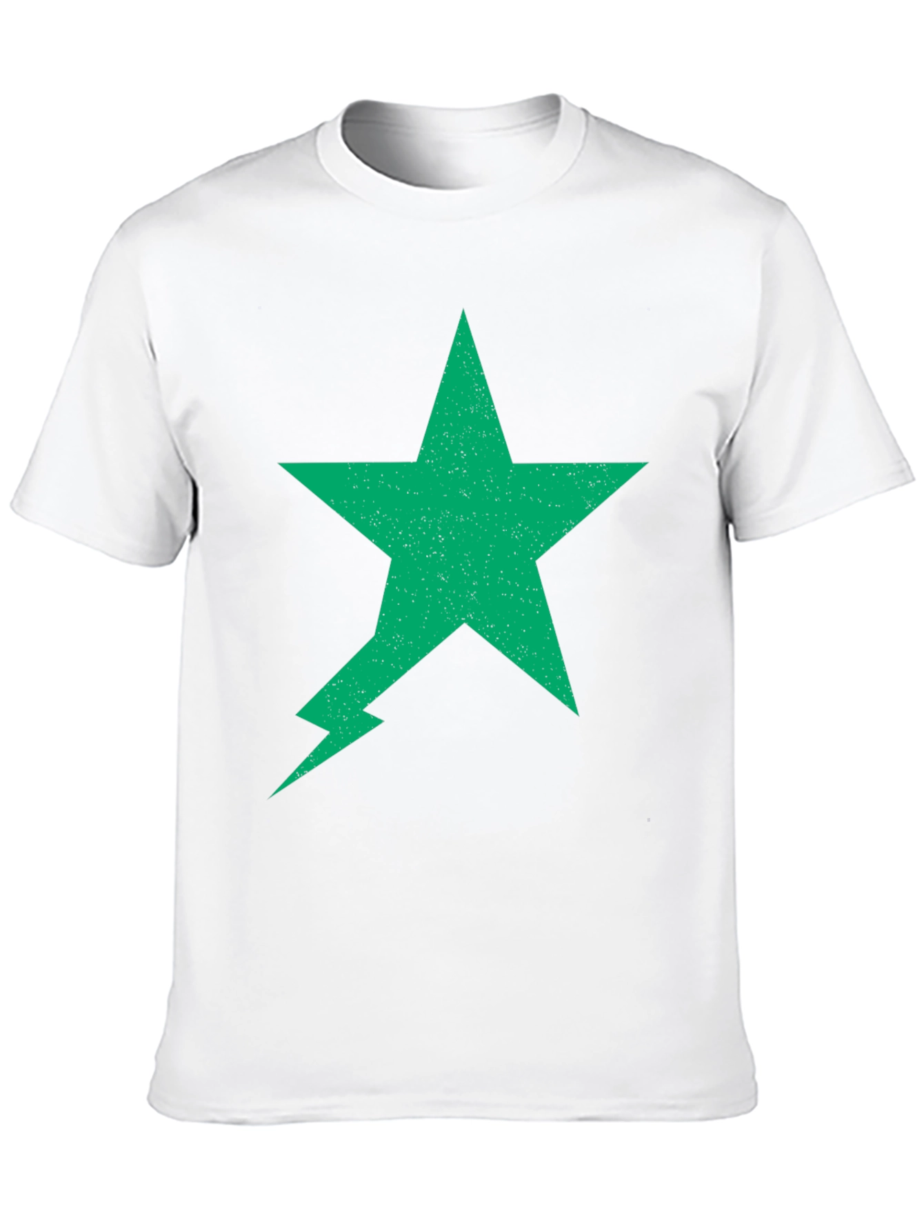 Green Star Lightning Bolt Black Tee