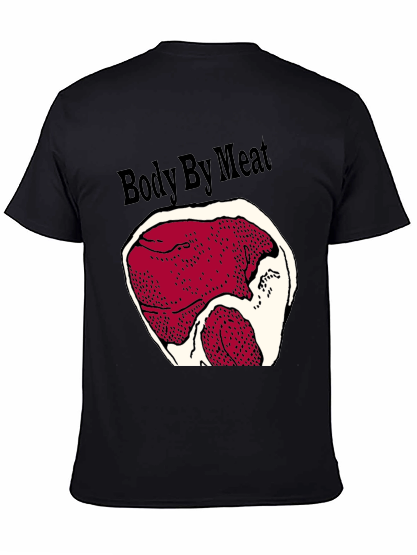 Body By Meat Graphic Black T-Shirt