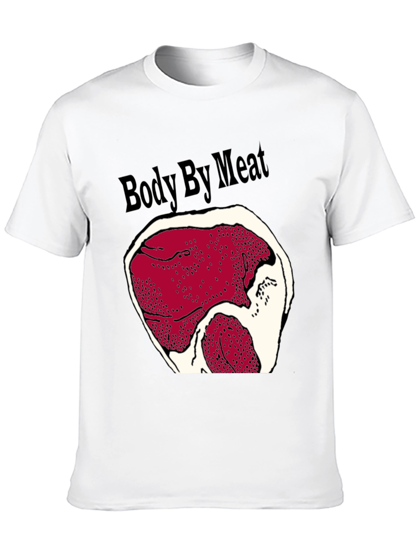 Body By Meat Graphic Black T-Shirt
