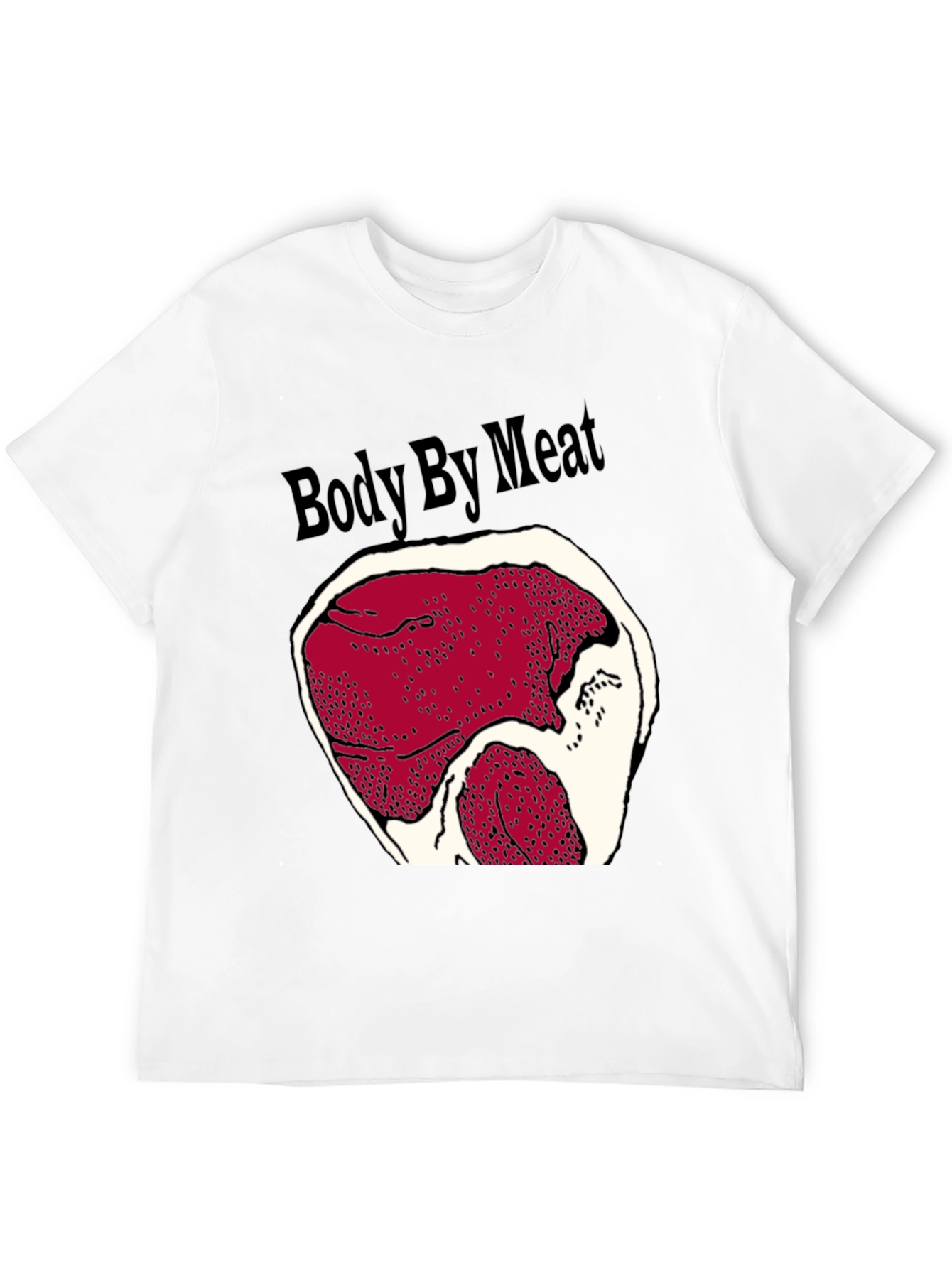 Body By Meat Graphic Black T-Shirt