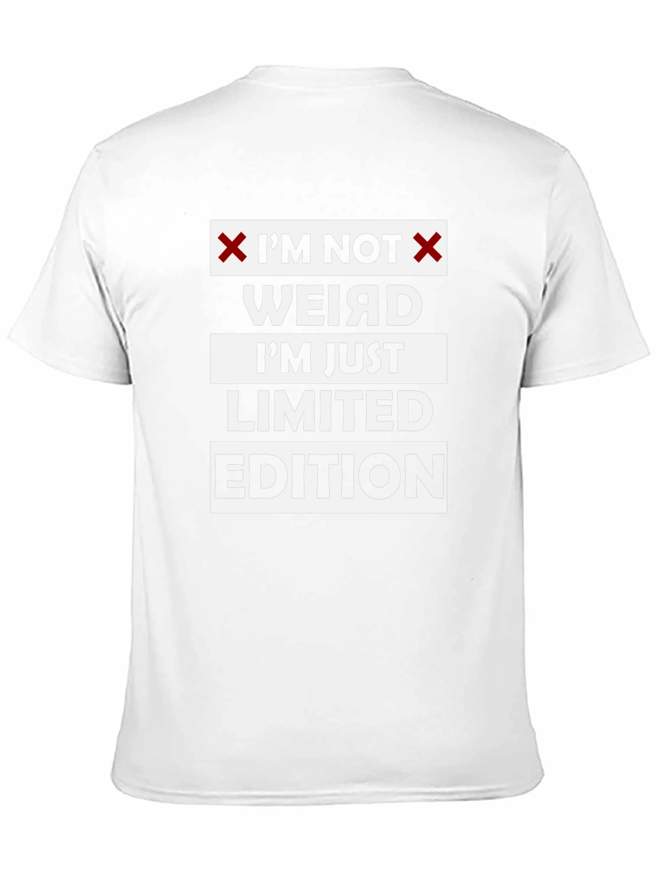 Im Not Weird Limited Edition Black Graphic T-Shirt