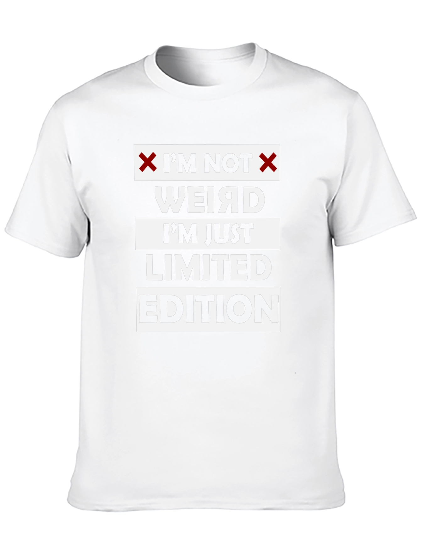 Im Not Weird Limited Edition Black Graphic T-Shirt