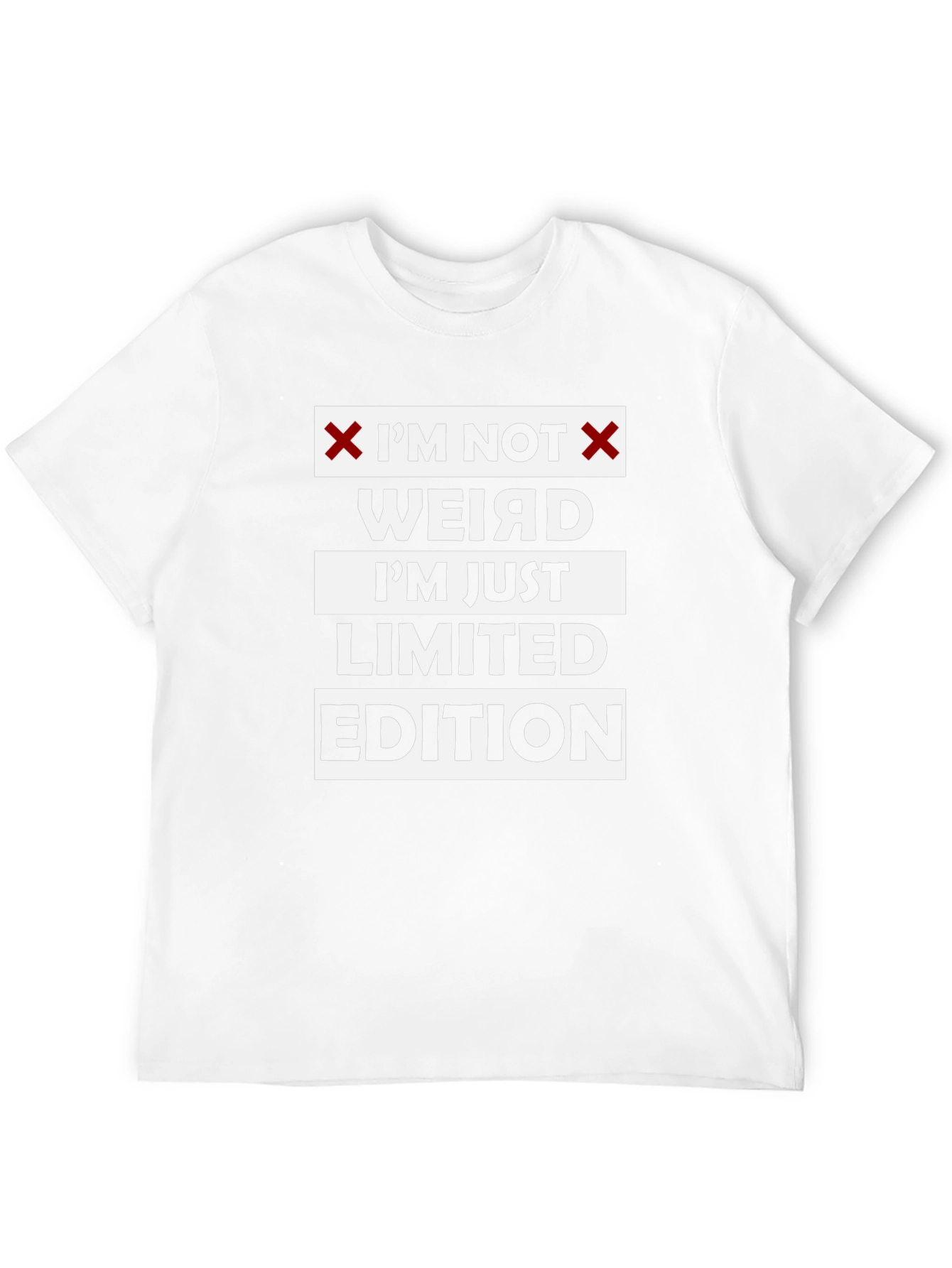 Im Not Weird Limited Edition Black Graphic T-Shirt