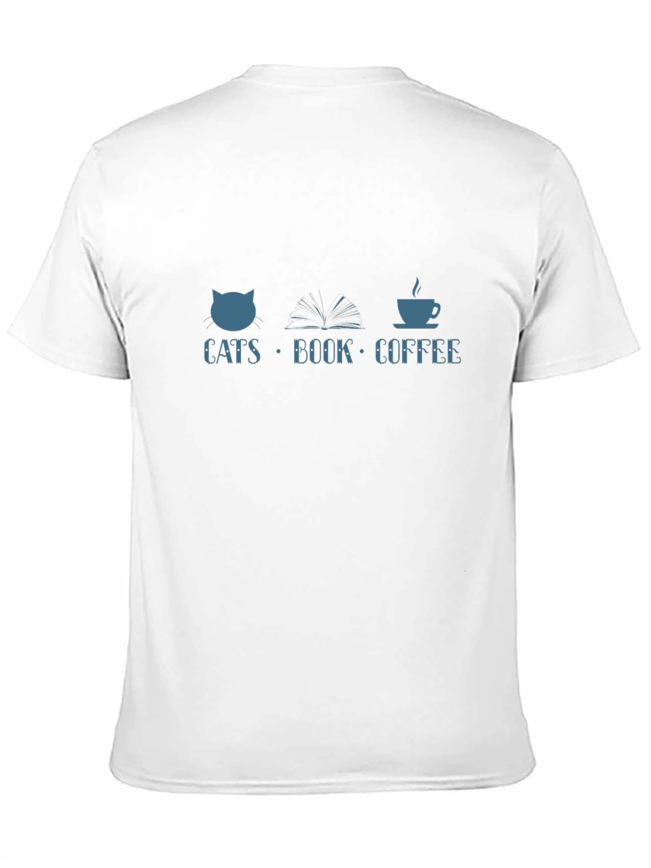 Cats Book Coffee T-Shirt
